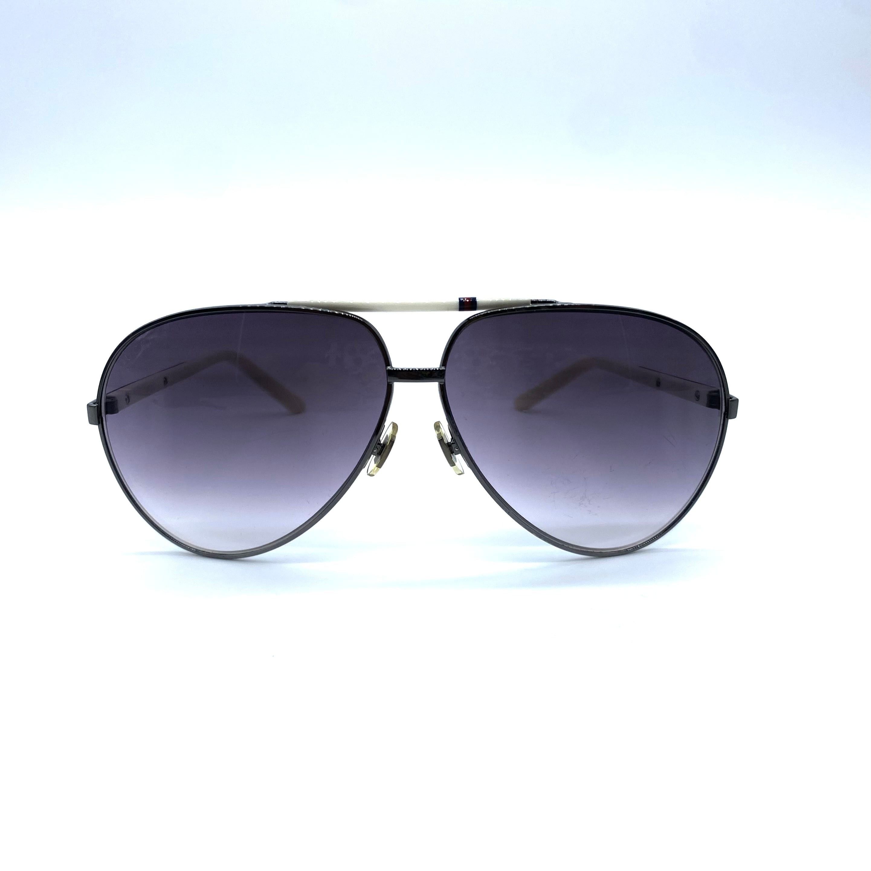 Gucci Vintage Gucci Eyewear Teardrop Sunglasses Webline Size ONE SIZE - 3 Thumbnail