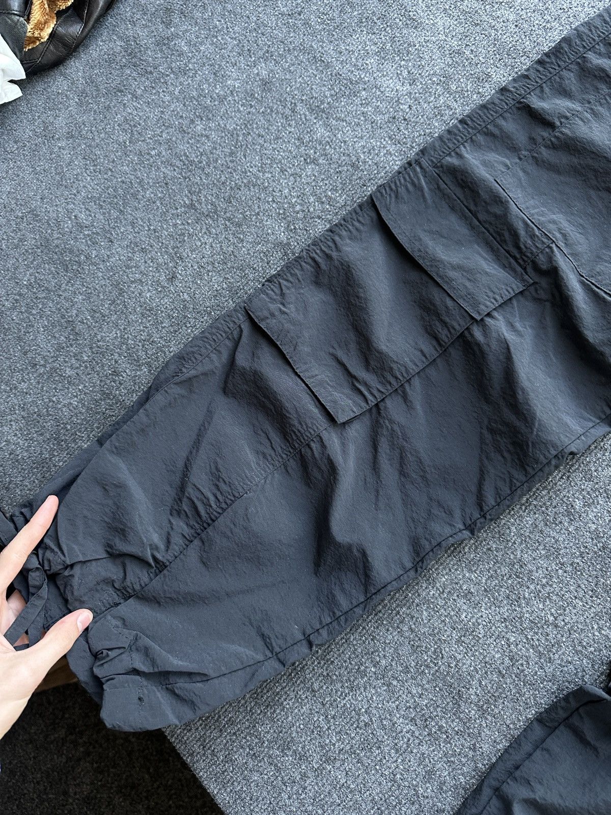 Other 🚨CARGO BAGGY MULTIPOCKET WOMEN PANTS RARE BLACK STRIPE Size 27" / US 4 / IT 40 - 5 Thumbnail
