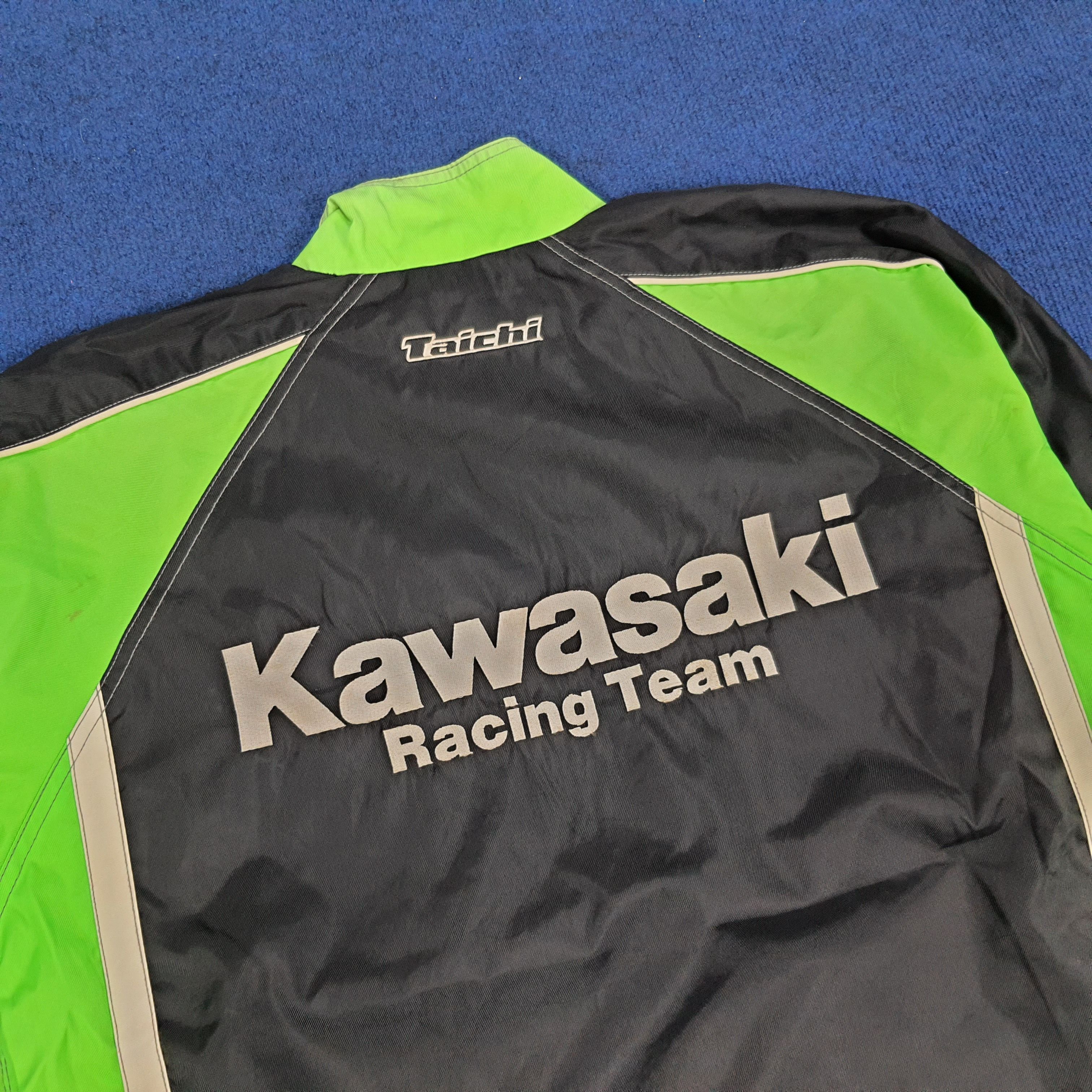 Japanese Brand × Vintage Vintage Kawasaki Racing Team Japanese Brand Bikers Jacket Size US L / EU 52-54 / 3 - 2 Thumbnail