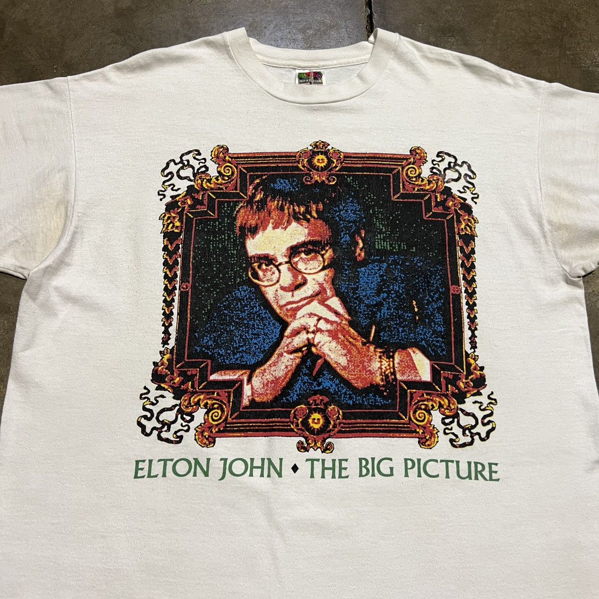 Band Tees Vintage Elton John The Big Picture Tour Band Tee Merch 90s Size US XL / EU 56 / 4 - 4 Thumbnail