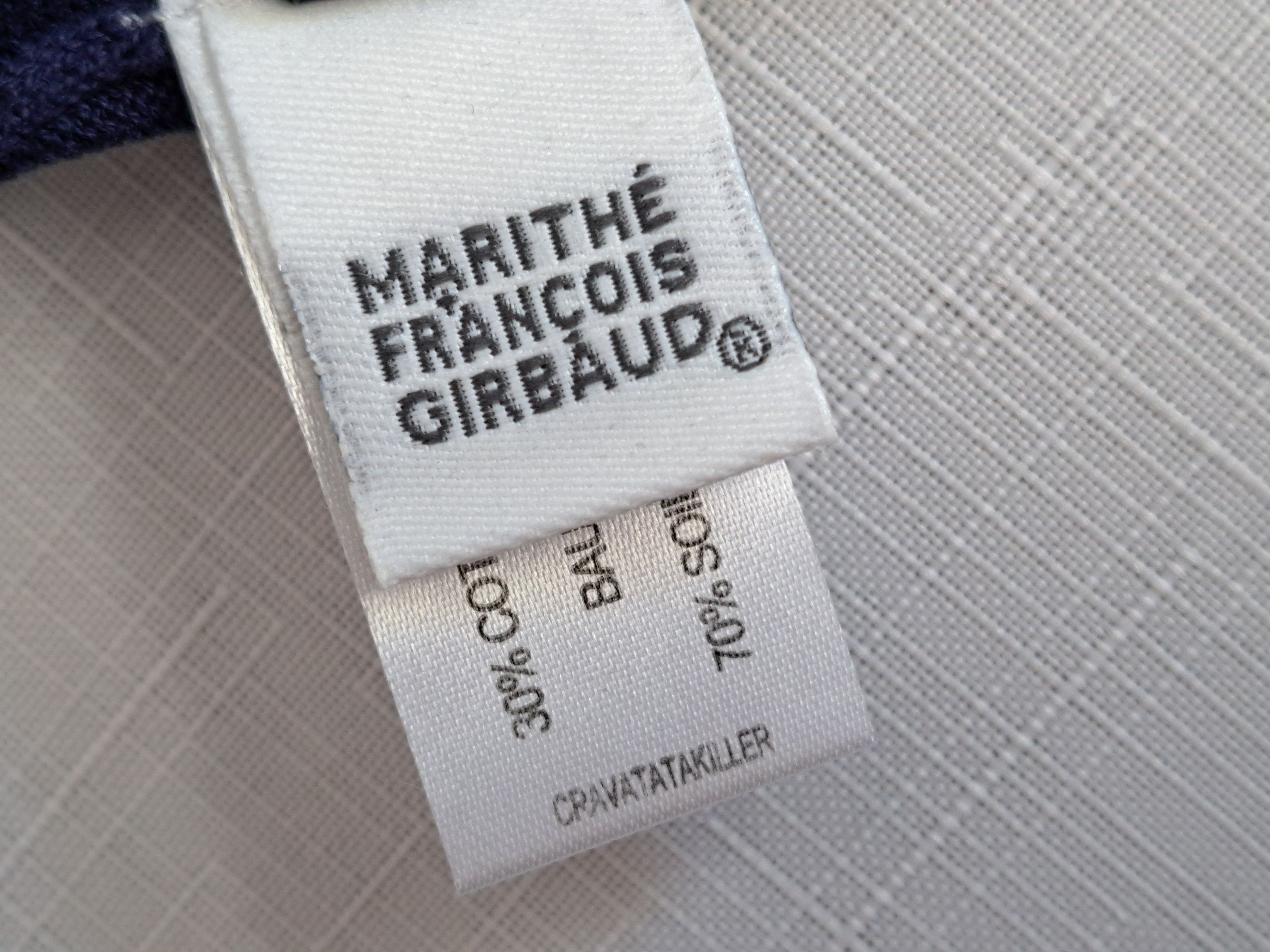 Marithe + Francois Girbaud × Vintage Vtg Marithe Francois Girbaud silk/cotton t-shirt. Size XS / US 0-2 / IT 36-38 - 8 Thumbnail