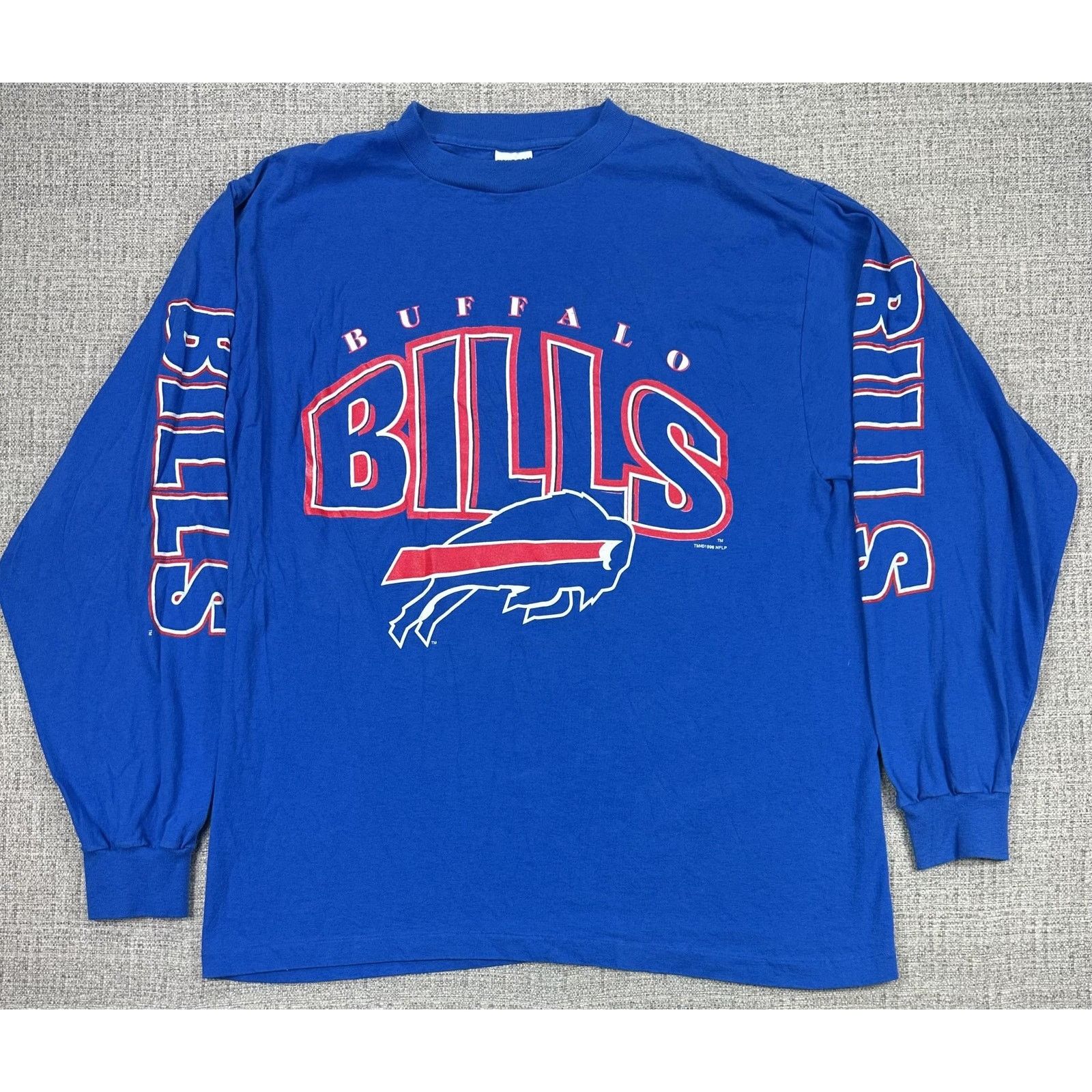 Other Buffalo Bills Shirt XL Blue Double Long Sleeve Graphic 90s Size US XL / EU 56 / 4 - 1 Thumbnail