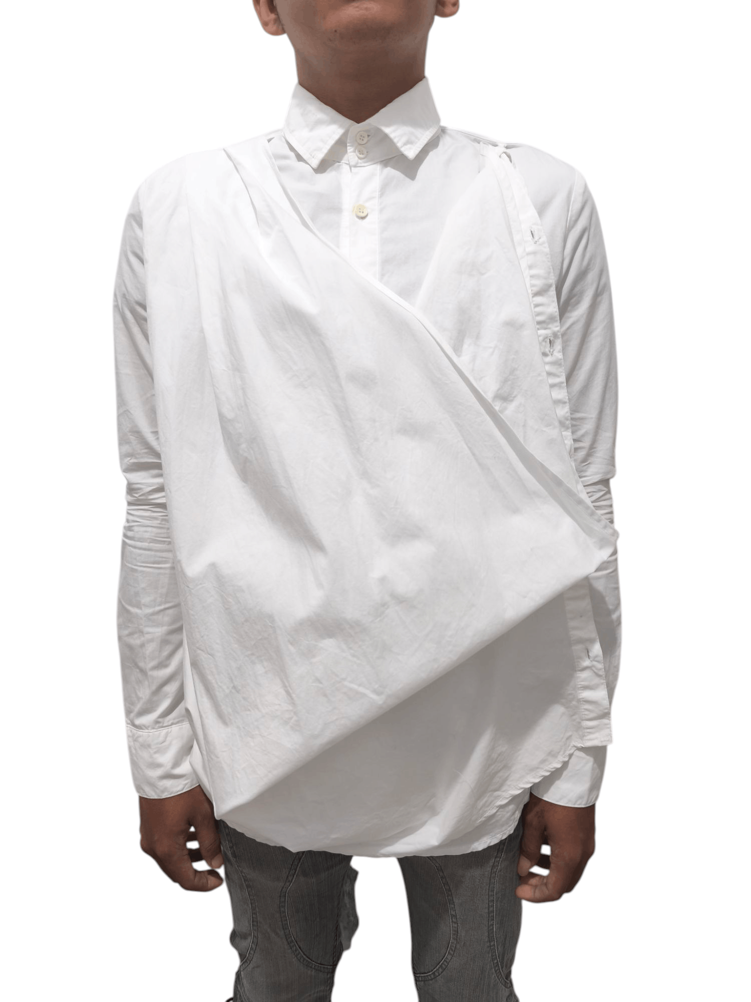 Y's × Yohji Yamamoto Yohji Yamamoto Layered shirt Size US M / EU 48-50 / 2 - 12 Thumbnail
