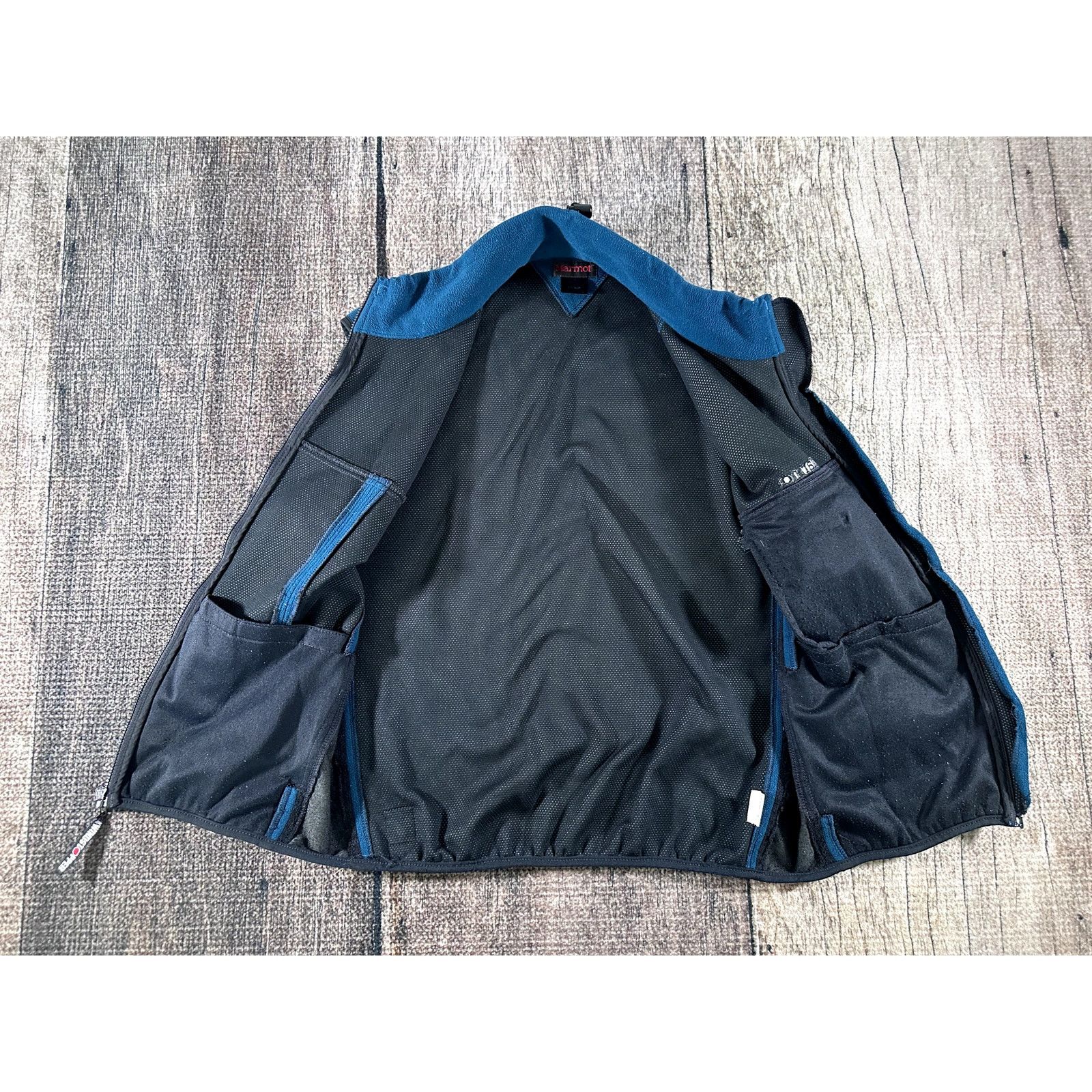 Marmot Marmot Fleece Gore Windstopper Vest Mens Lg Teal Travel Hike Size US L / EU 52-54 / 3 - 6 Thumbnail