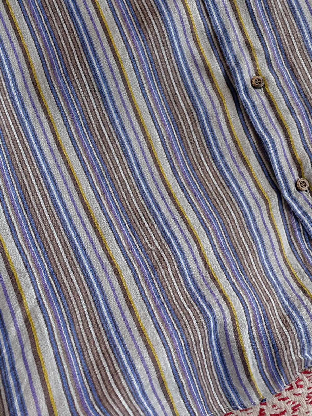 Etro Etro Milano Linen Striped Shirt Size US L / EU 52-54 / 3 - 12 Thumbnail