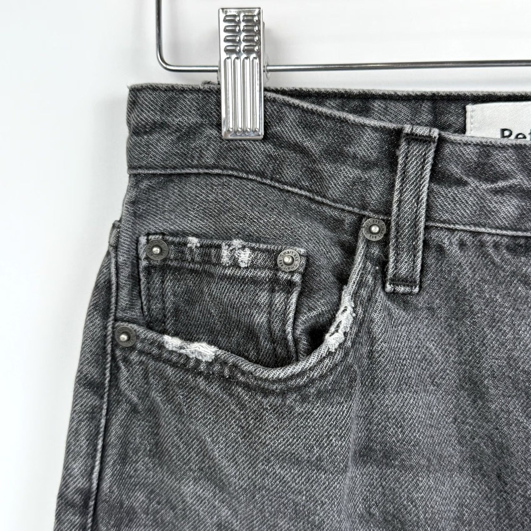 Reformation Reformation Jeans Womens 26 Zip Up High Rise Skinny Leg Black Surplus Denim 29 Inseam Boys Girls Mens Womens Size 26" / US 2 / IT 38 - 6 Thumbnail