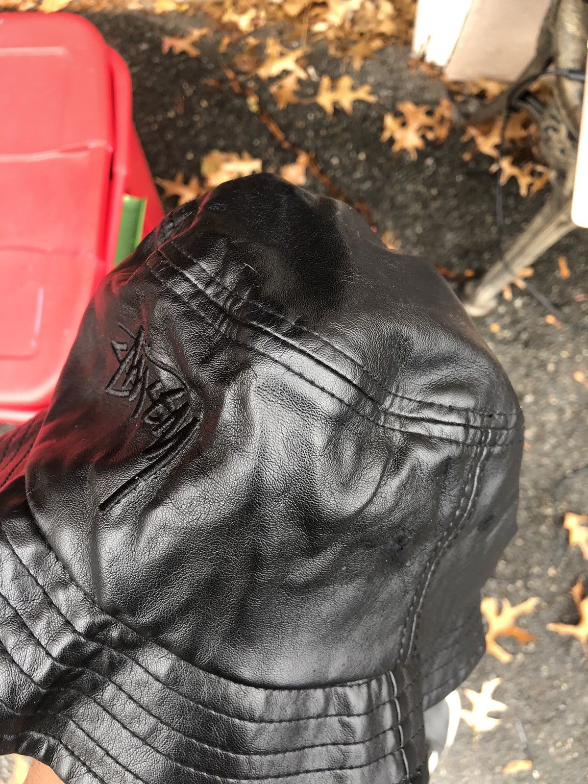 Stussy Stussy Leather Bucket Hat Black S/M NWOT Size ONE SIZE - 2 Thumbnail