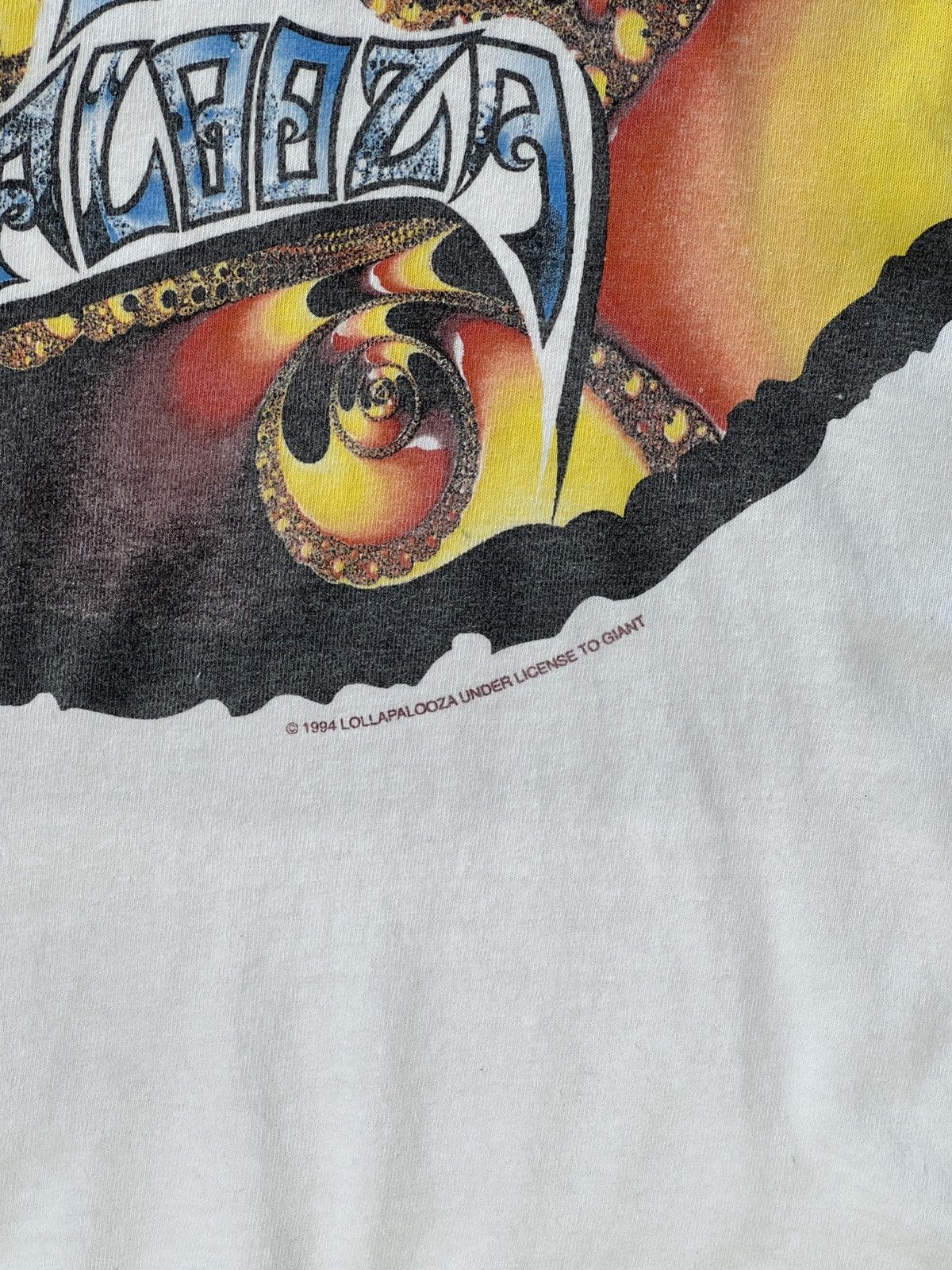 Band Tees Vintage 1994 Lollapalooza Festival Psychedelic Tee XL Size US XL / EU 56 / 4 - 6 Thumbnail