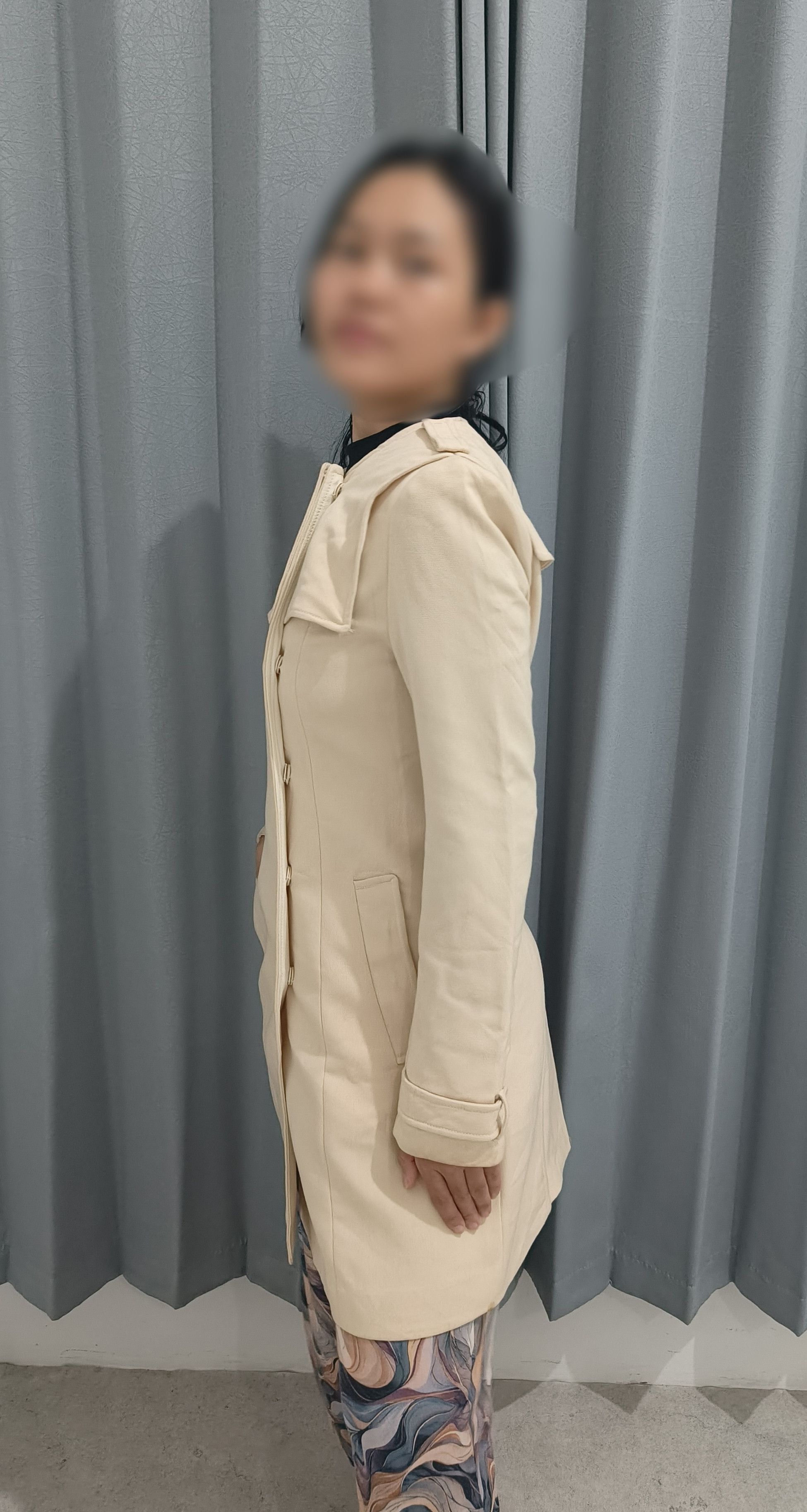 Other LINE Women's Korean Trench Coat / Spy Coat Size S / US 4 / IT 40 - 11 Thumbnail