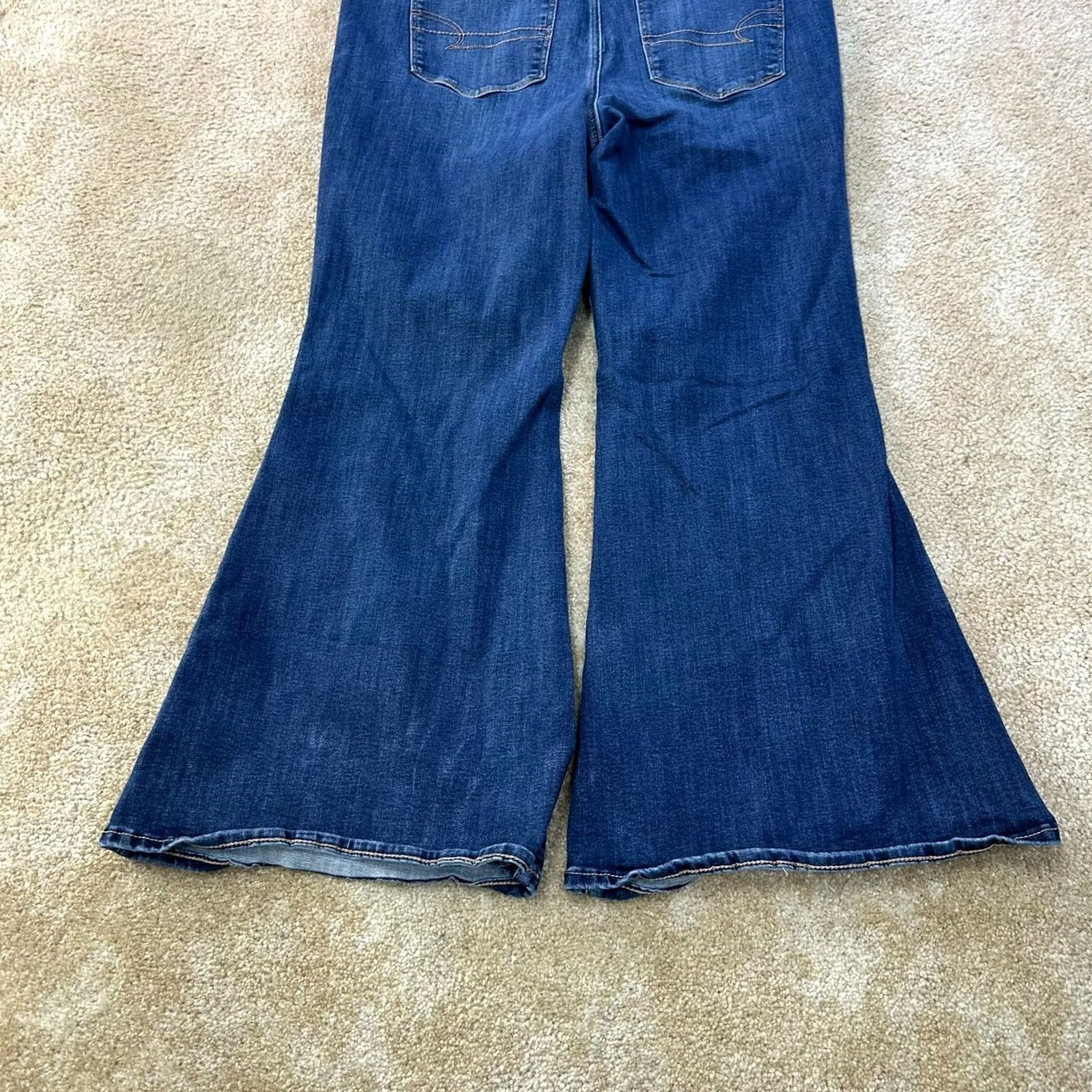 American Eagle Outfitters American Eagle Jeans Women's Festival High Rise Flare 20s Next Level Stretch Size 42" / US 20 - 7 Thumbnail