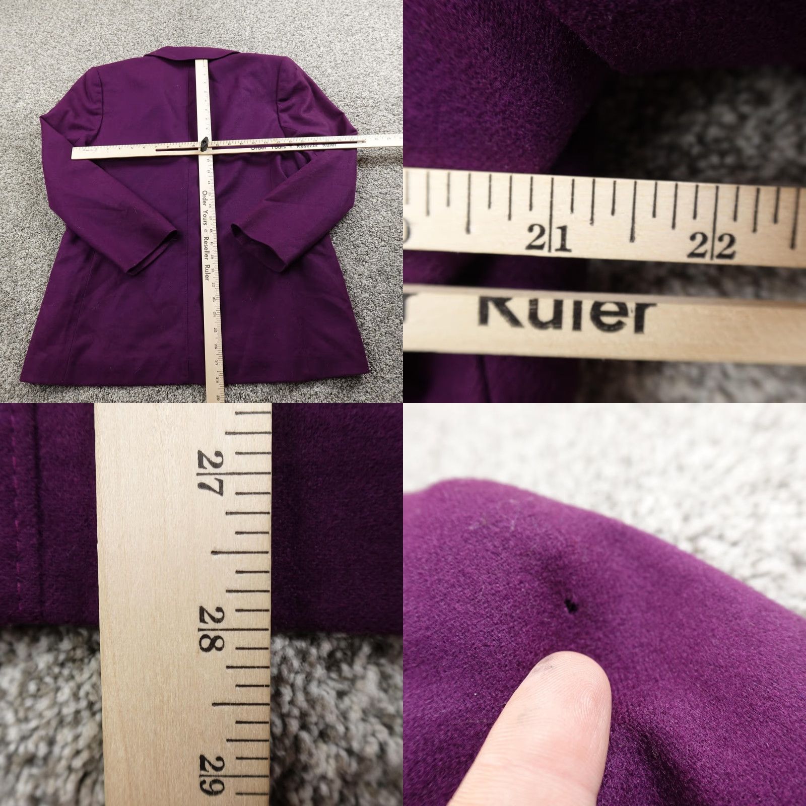 Pendleton VTG Pendleton Blazer Womens 16 Purple Wool Sport Coat Suit Jacket Top USA 80s Size XXL / US 16-18 / IT 52-54 - 8 Thumbnail