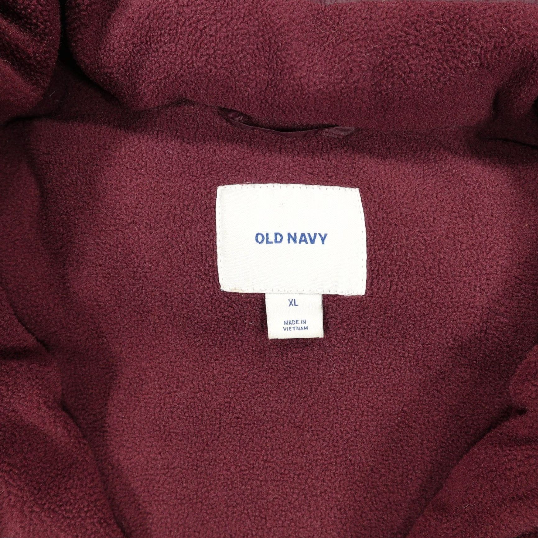 Old Navy Old Navy Puffer Vest Womens XL Burgundy Full Zip Fleece Lined Quilted Outdoor Vest Size XL / US 12-14 / IT 48-50 - 3 Thumbnail