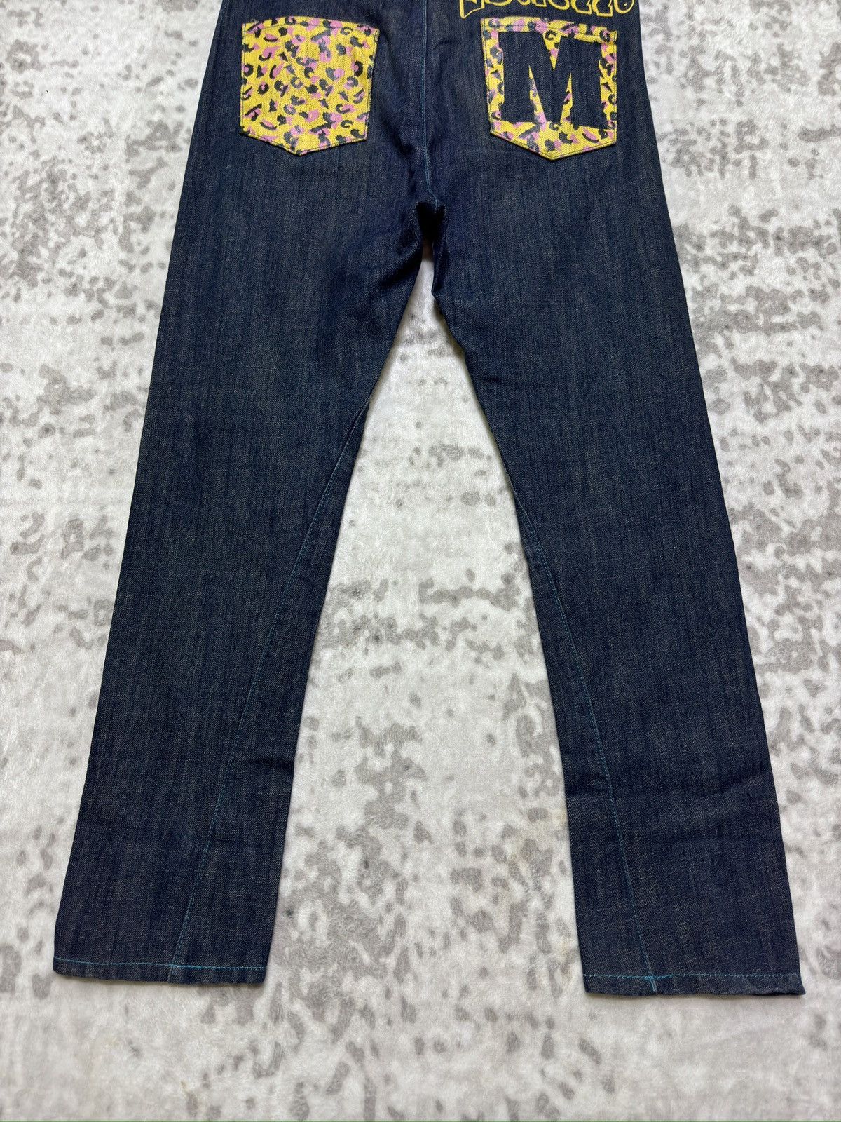 Japanese Brand Vintage CLASH!! MPLQ Daicock Printed Denim Jeans Size US 31 - 10 Thumbnail