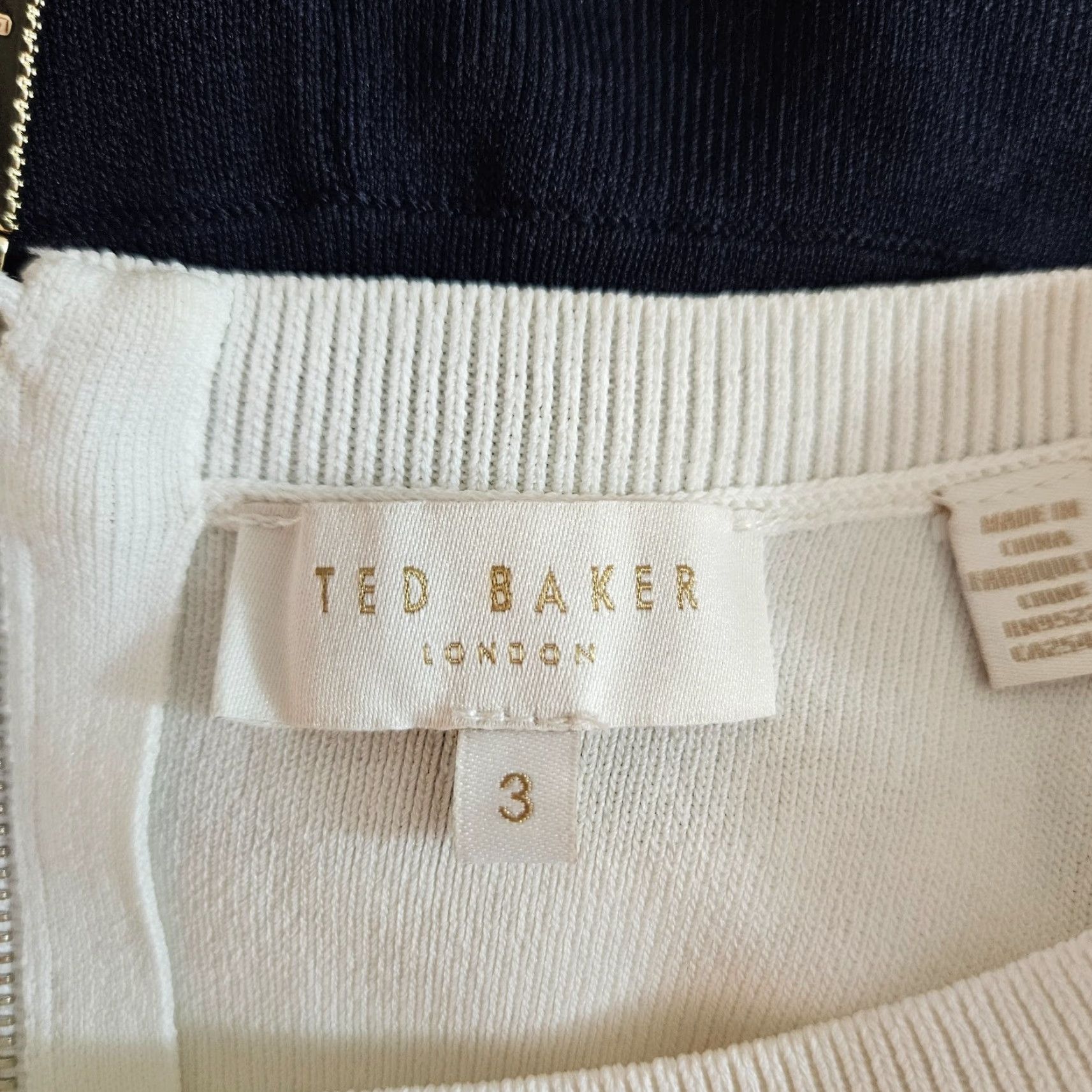 Ted Baker Ted Baker Womens Dyana Colorblock Dress Sz 3 Medium White Navy Size M / US 6-8 / IT 42-44 - 5 Thumbnail