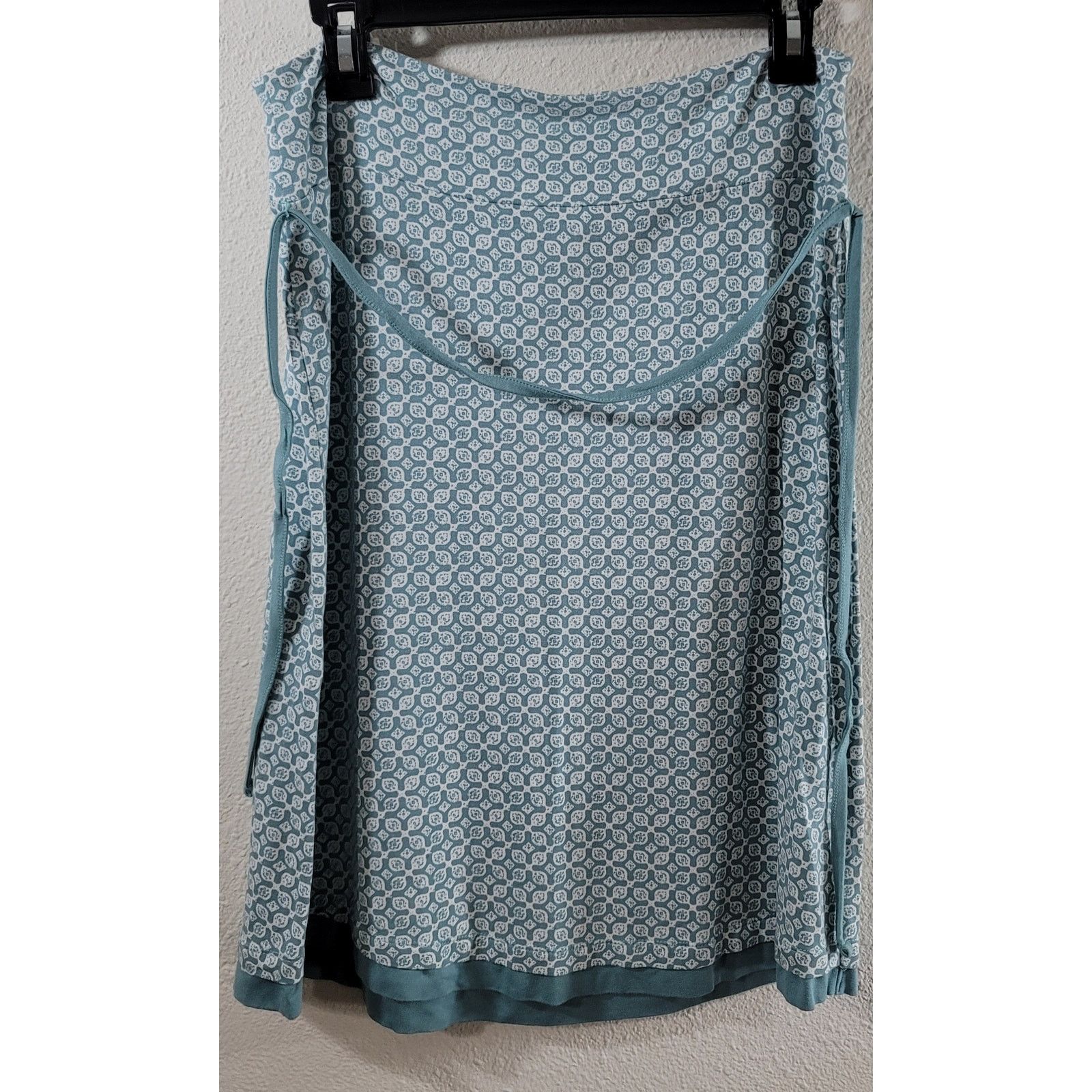 Tom Tailor Tom Tailor Green White Floral Print A Line Mini Skirt 40 S Size 30" / US 8 / IT 44 - 2 Thumbnail