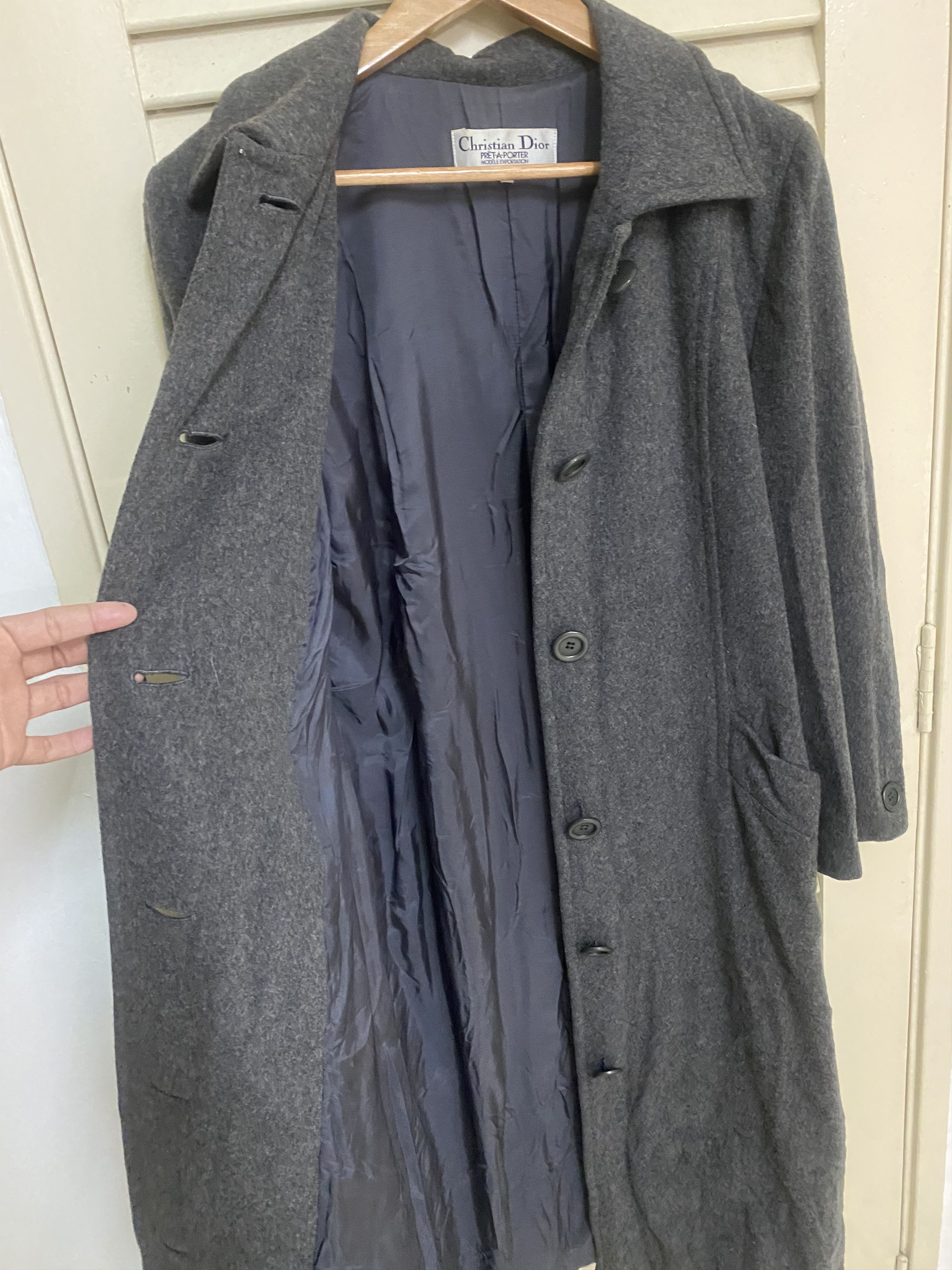 Dior AW98 Christian Dior Pret A Porter Wool Overcoat Size US M / EU 48-50 / 2 - 5 Thumbnail