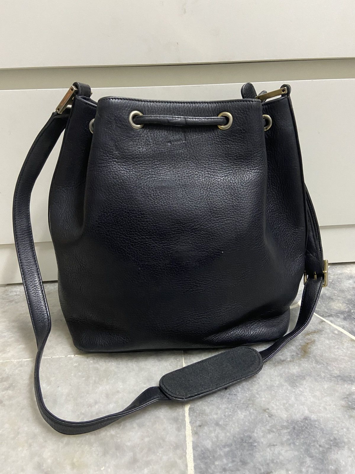 MCM MCM Vintage Black Leather Bag Size ONE SIZE - 4 Thumbnail