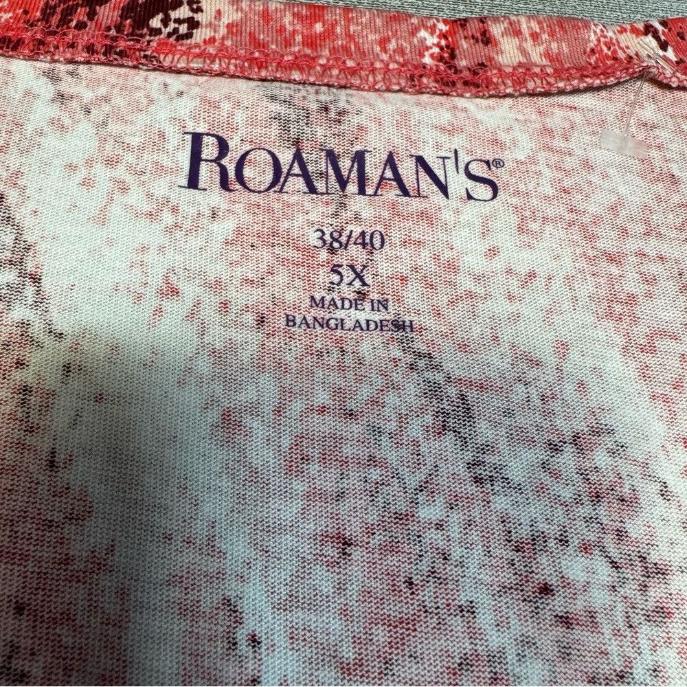 Other New Roaman's Stretch Cotton V-Neck 3/4 Sleeve Top Size 5X Size 4XL / US 24-26 - 6 Thumbnail