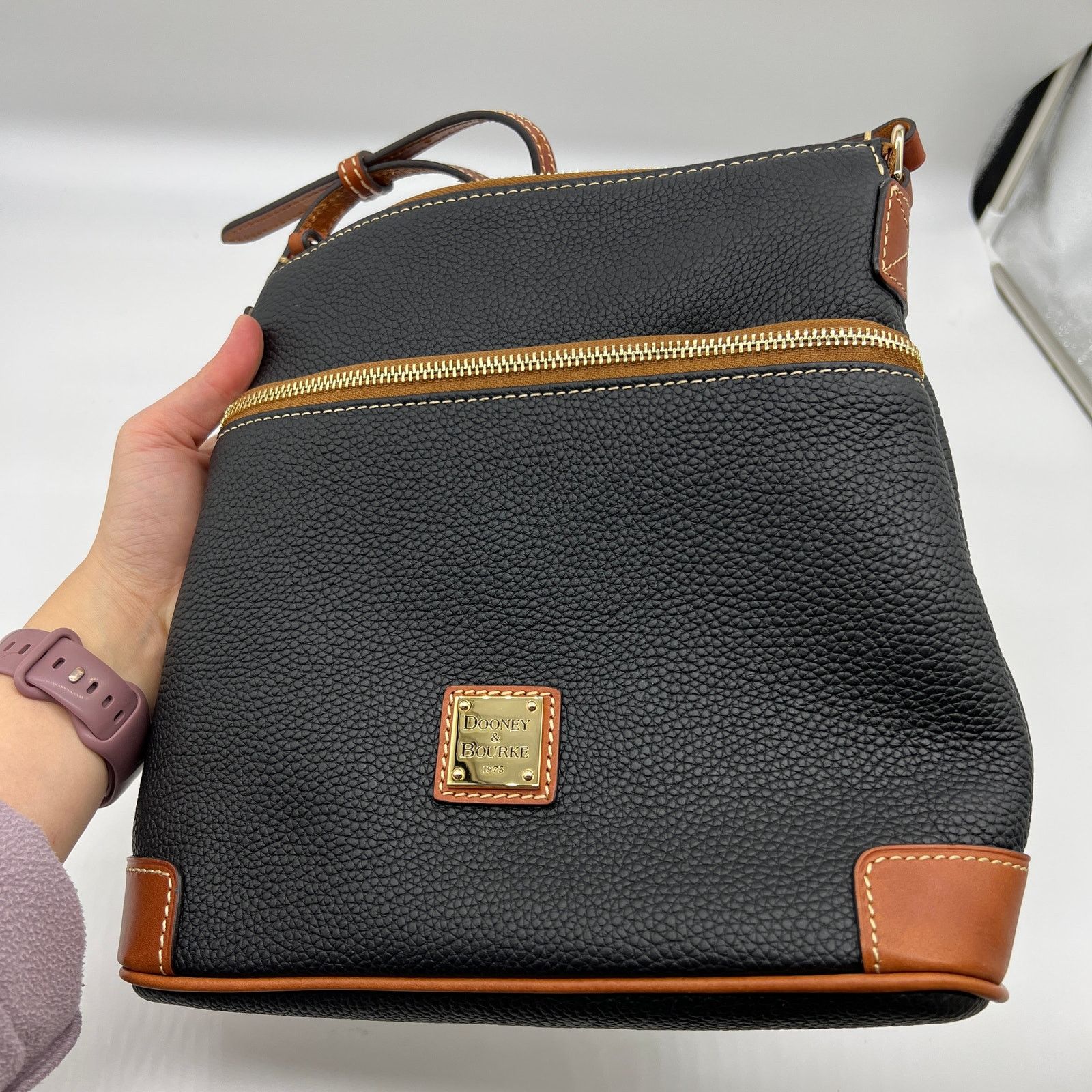 Dooney & Bourke Dooney & Bourke Pebble Leather Crossbody Handbags Black Size ONE SIZE - 2 Thumbnail