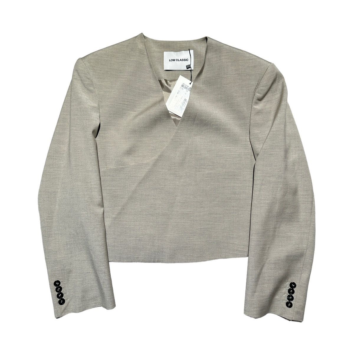 image of Low Classic Giacca Donna Wrap Blazer in Beige, Women's (Size Small)