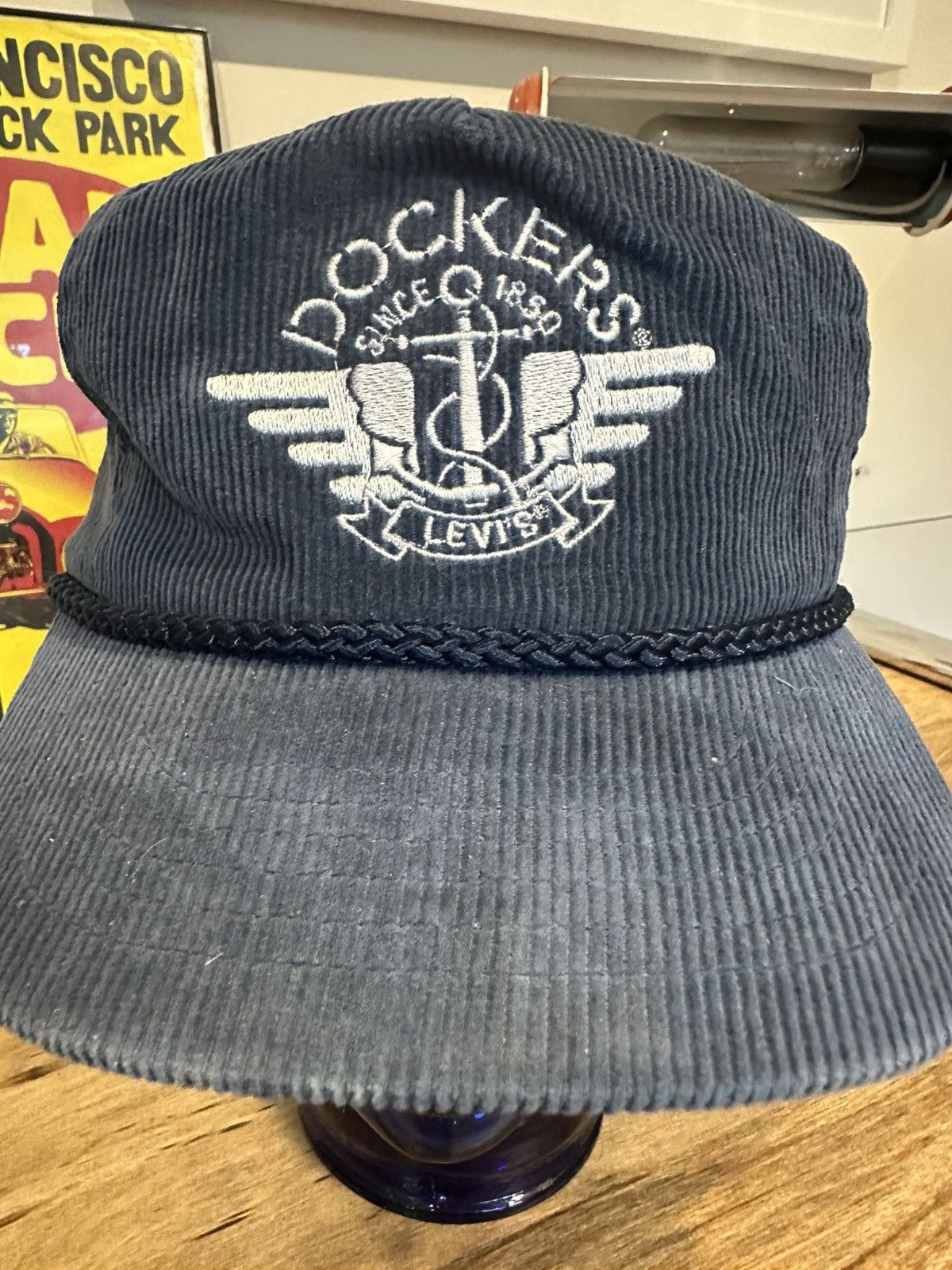 Levi's Vintage Levis Dockers Blue Corduroy Snapback Size ONE SIZE - 2 Thumbnail