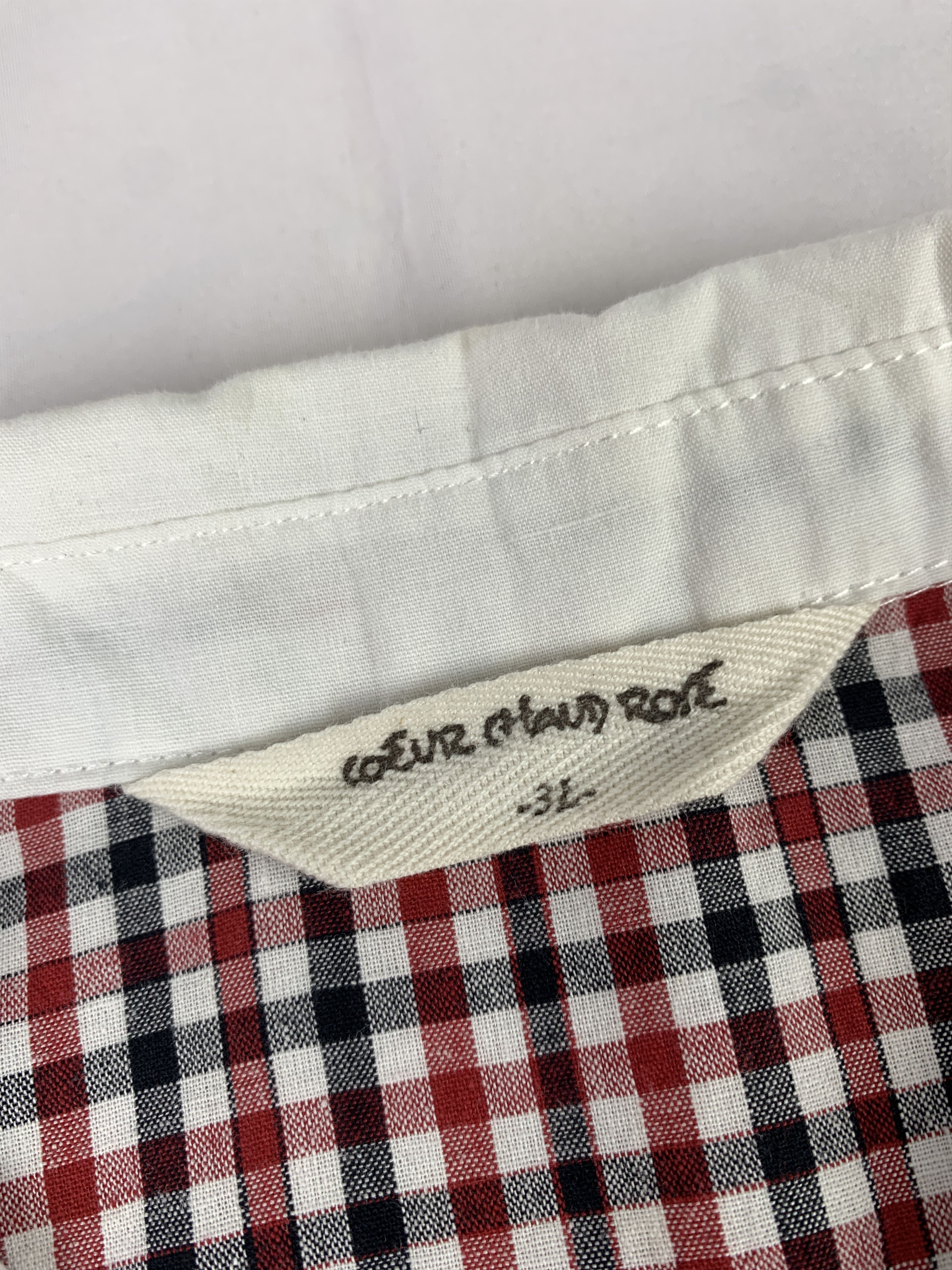 Japanese Brand Coeur Hand Rose Cute Buttons Shirt (XL) Size XL / US 12-14 / IT 48-50 - 7 Thumbnail