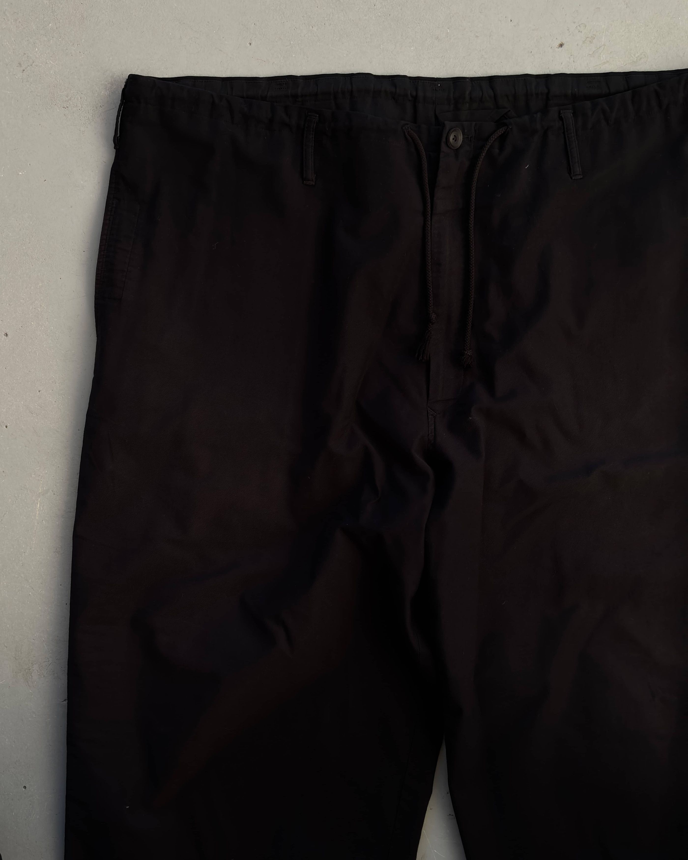 Yohji Yamamoto Yohji Yamamoto Drawstring Pants Navy Size US 34 / EU 50 - 4 Thumbnail