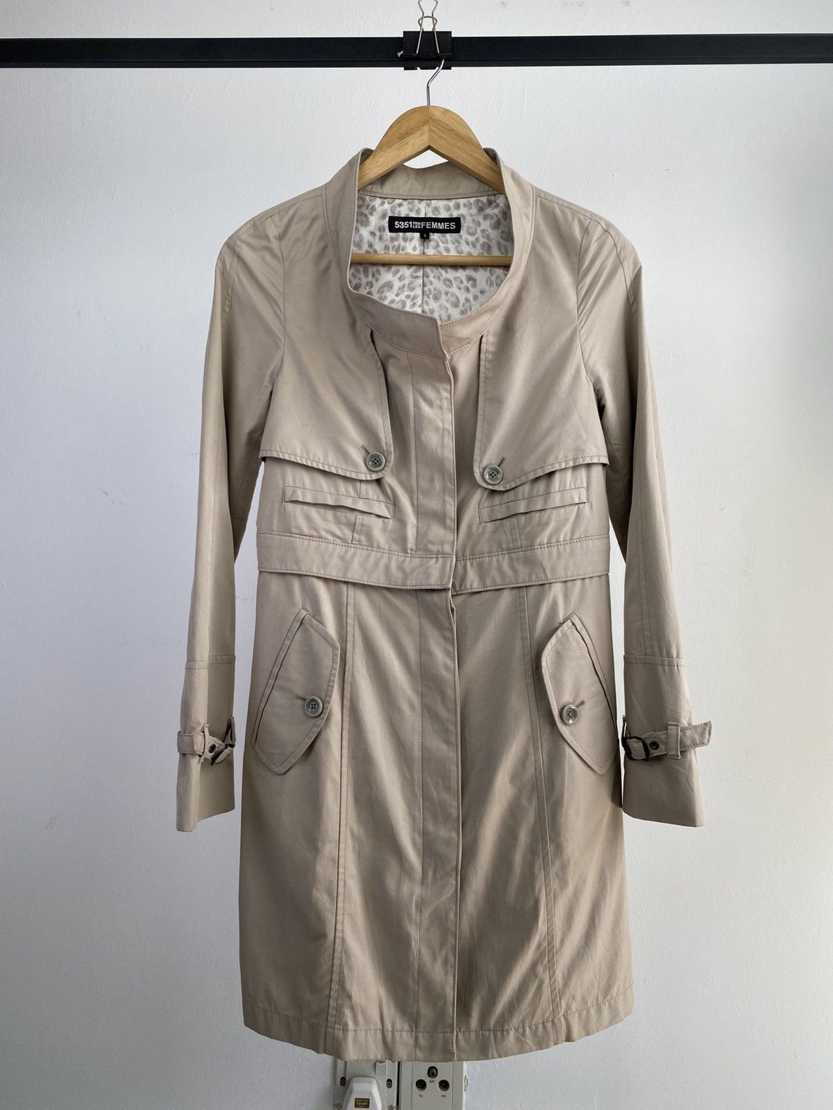 5351 POUR LES FEMMES 2000's 5351 Pour Les Femmes Tactical Trenchcoat Size S / US 4 / IT 40 - 1 Thumbnail