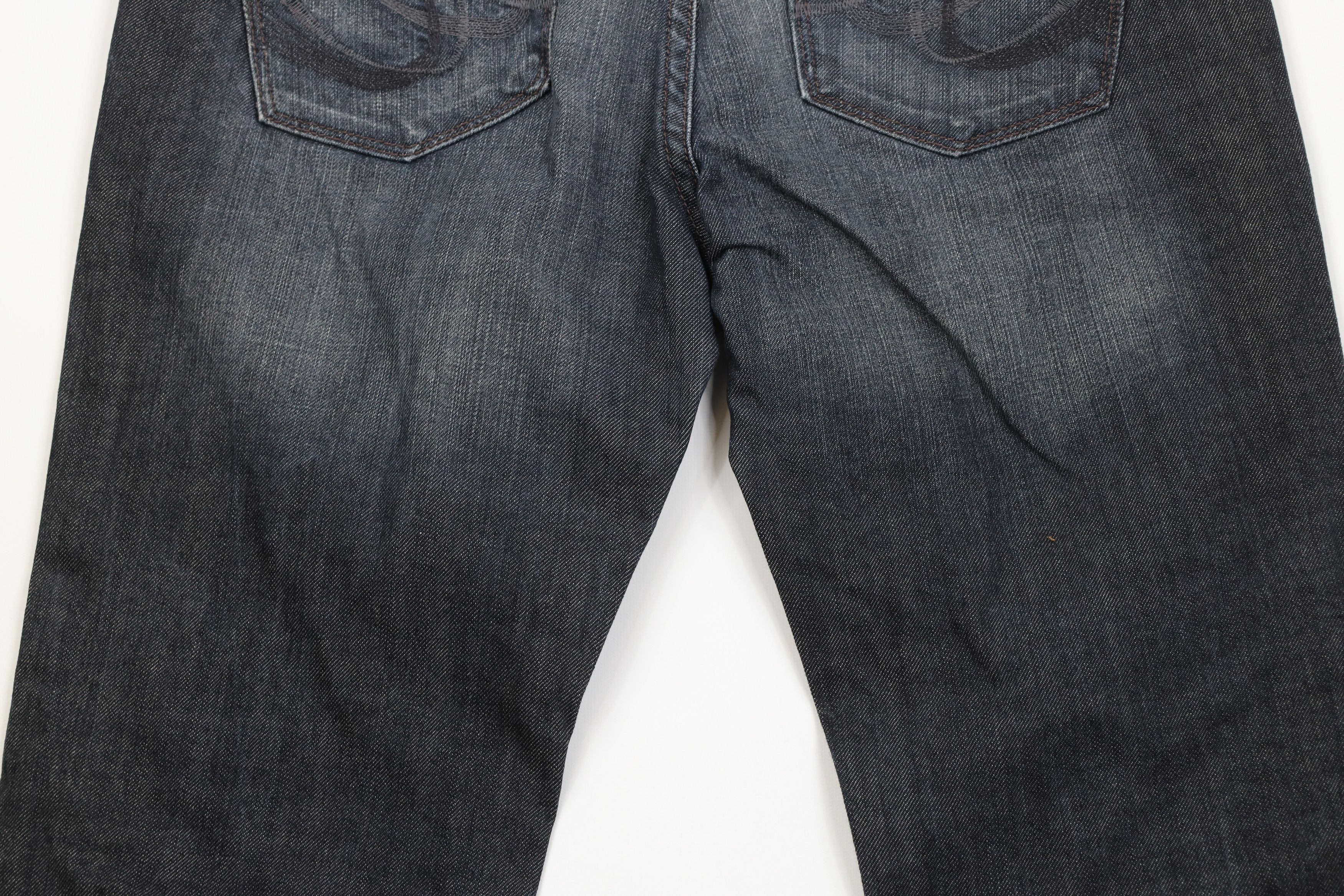 Express Vintage Y2K Express X2 Babydoll Stella Flared Wide Leg Jeans Size 32" / US 10 / IT 46 - 12 Thumbnail