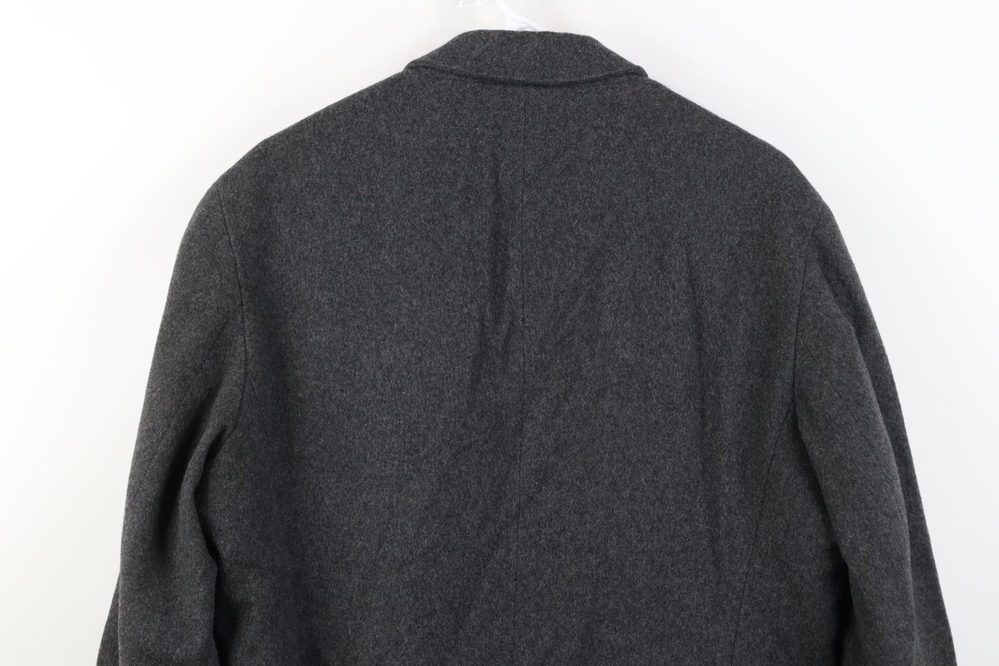 J.Crew Vintage 90s J Crew Button Suit Blazer Jacket Coat Gray Size XL / US 12-14 / IT 48-50 - 14 Thumbnail