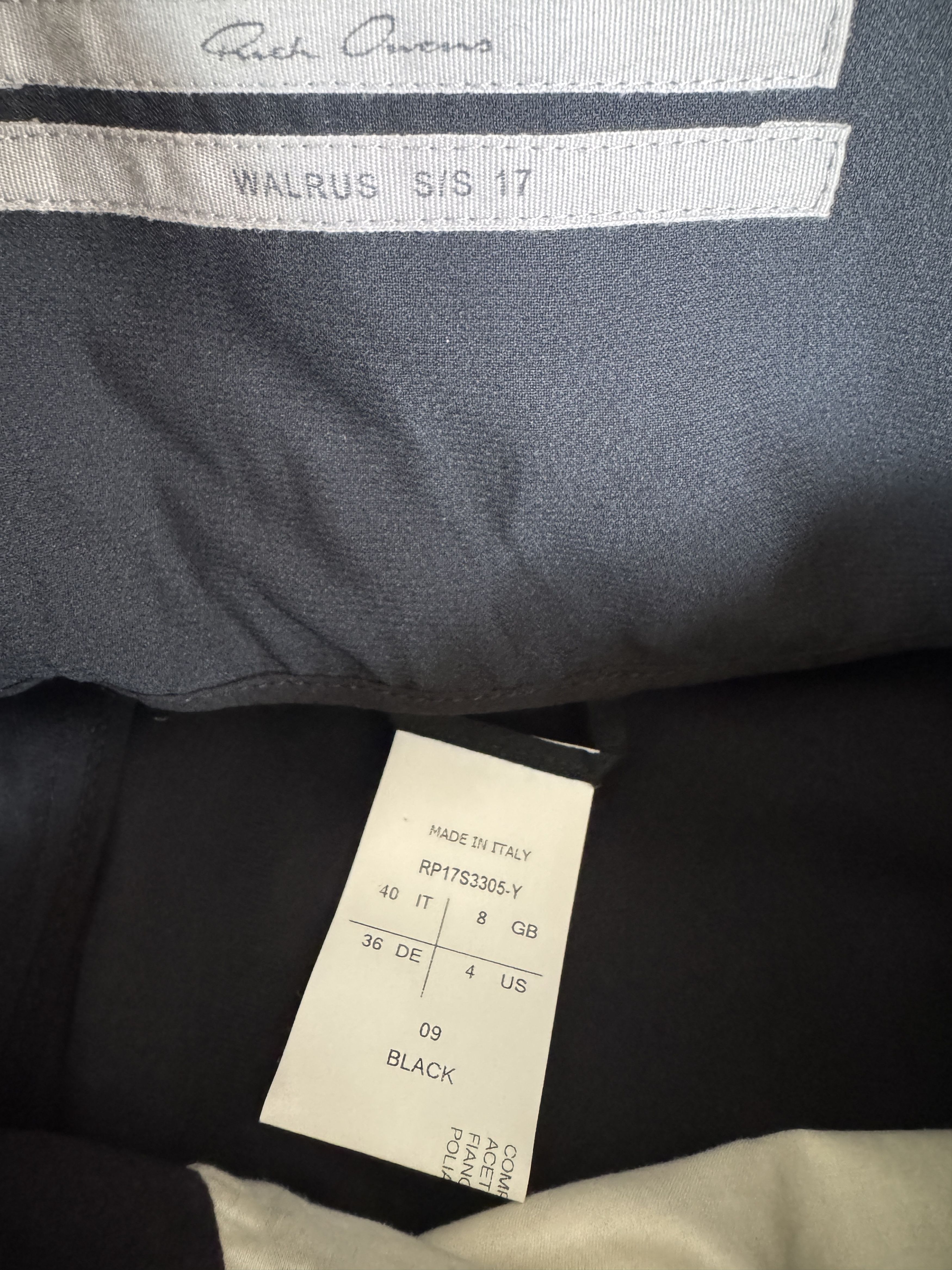 Rick Owens Rick Owens Cropped Drop-Crotch Trousers Size 27" / US 4 / IT 40 - 6 Thumbnail