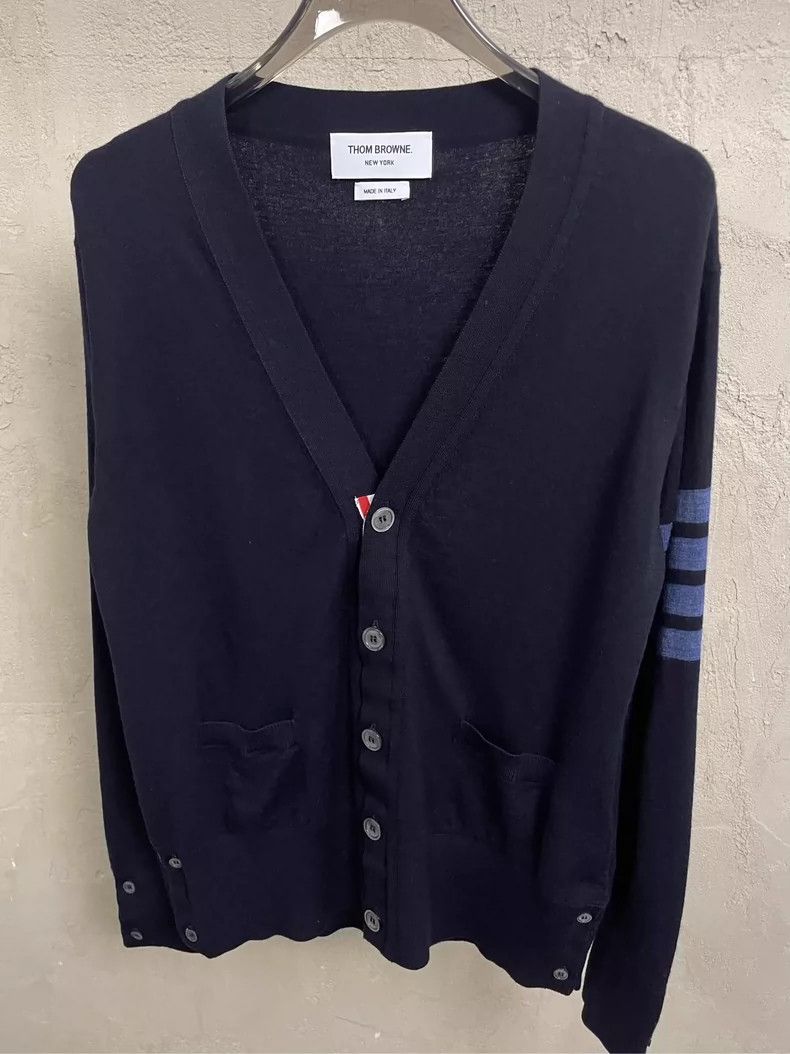 Thom Browne Thom Browne size2 Blue wool sweater Size US M / EU 48-50 / 2 - 4 Thumbnail