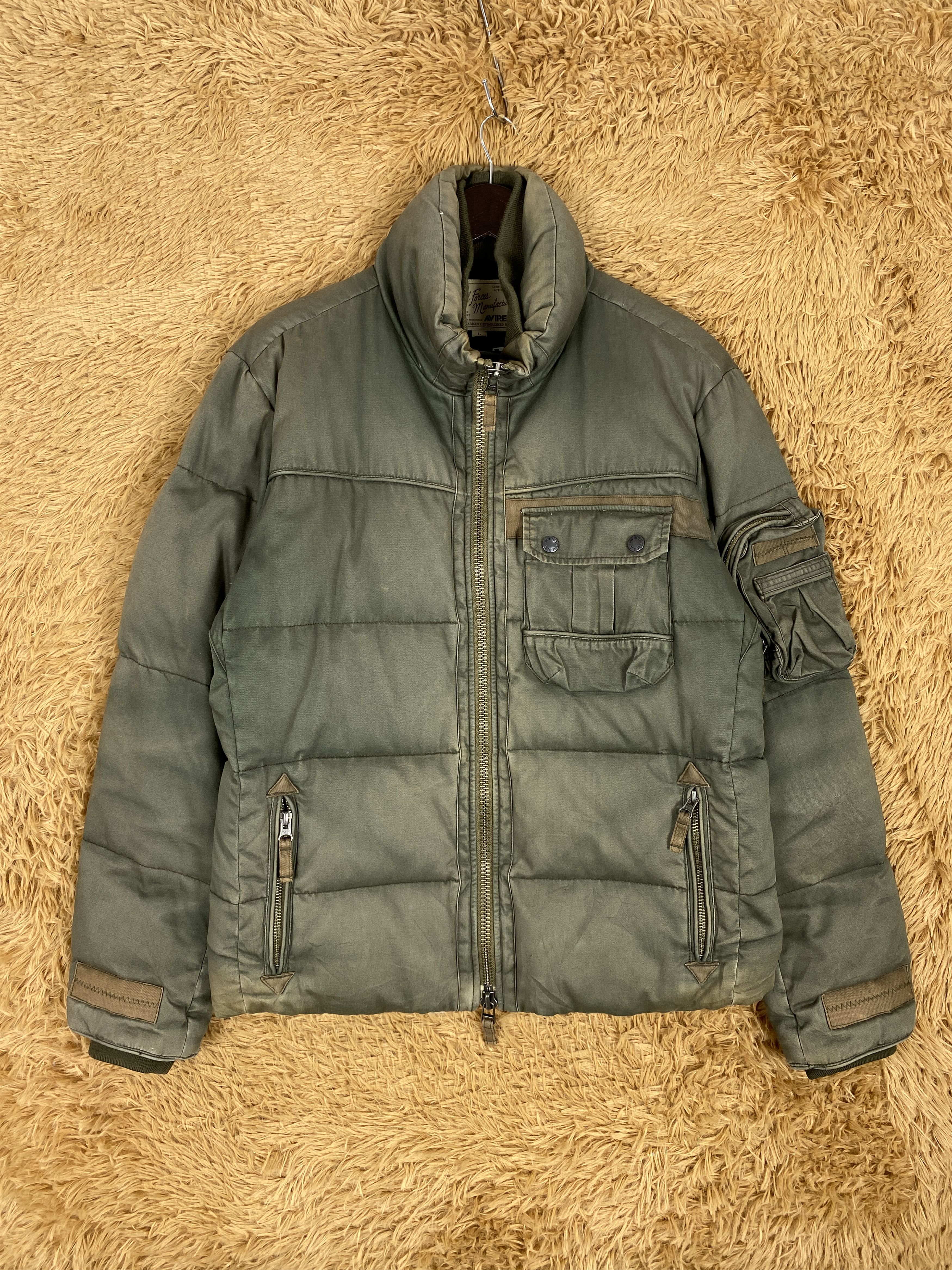 Avirex Vintage Avirex Rugged Faded Puffer Jacket PJ2417 Size US S / EU 44-46 / 1 - 1 Thumbnail