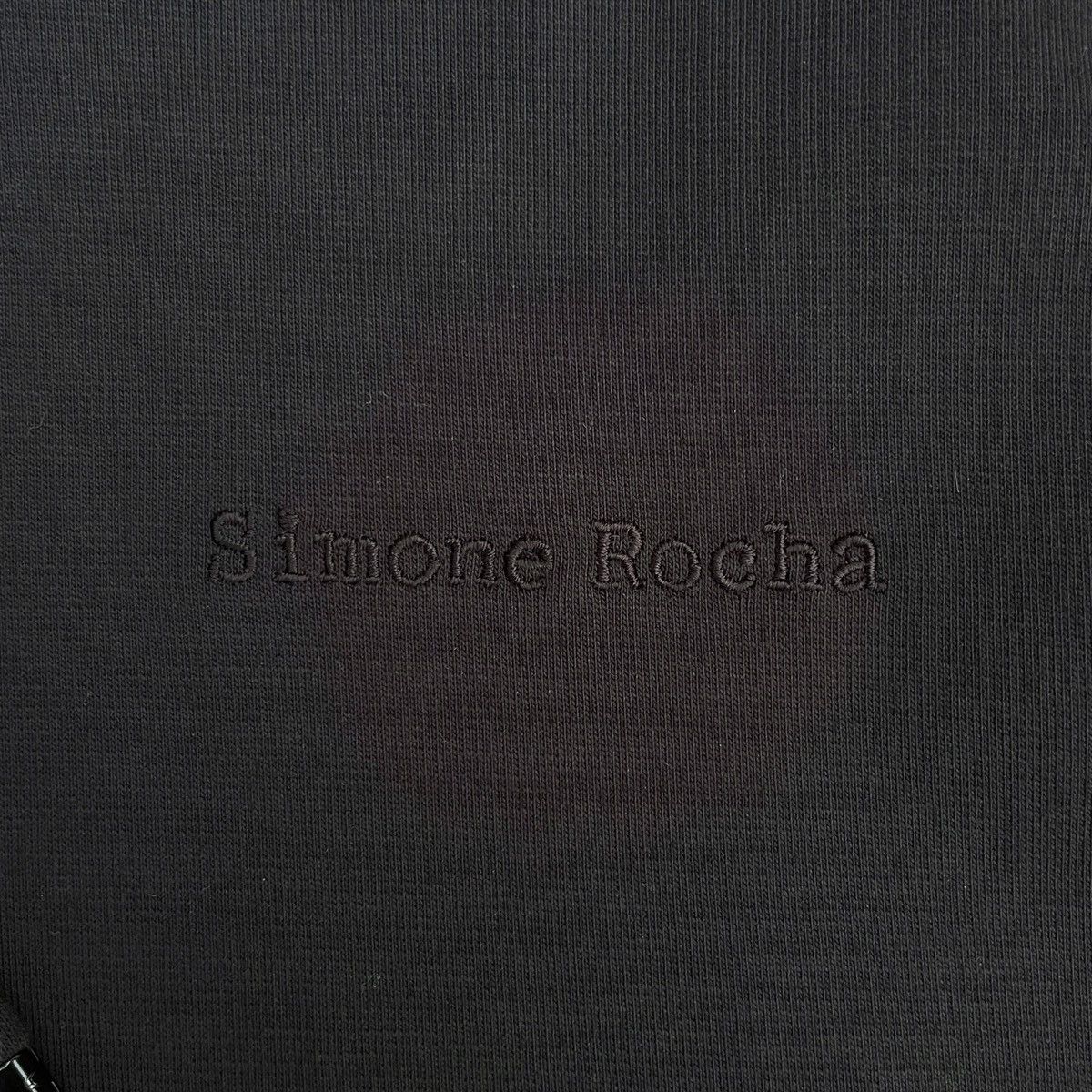 Simone Rocha H&M x Simone Rocha White Flowers Hoodie in Black Size US L / EU 52-54 / 3 - 5 Thumbnail