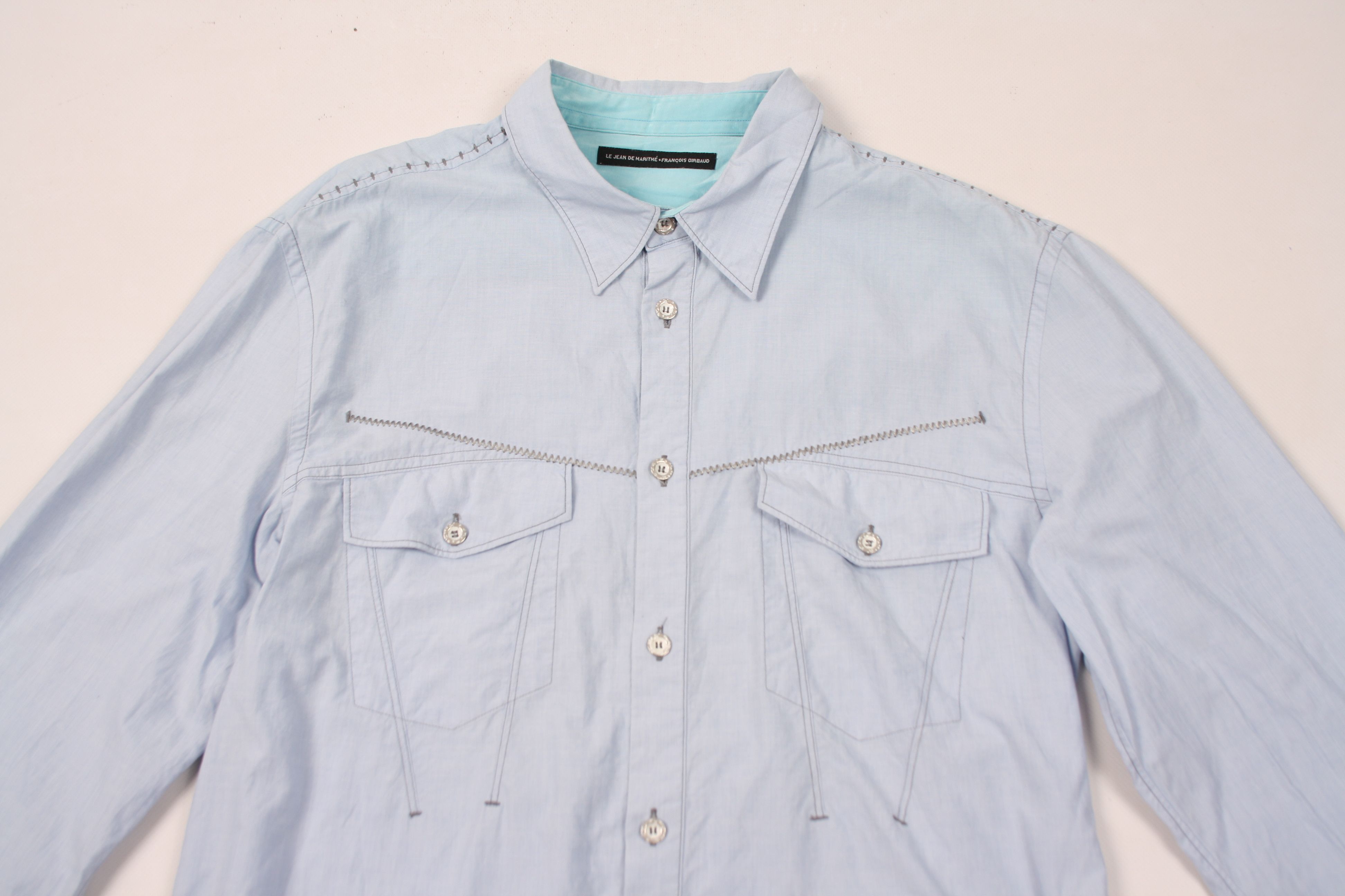 Marithe + Francois Girbaud Le Jeans De Marithe Francois Girbaud Shirt Button Up Size US M / EU 48-50 / 2 - 3 Thumbnail