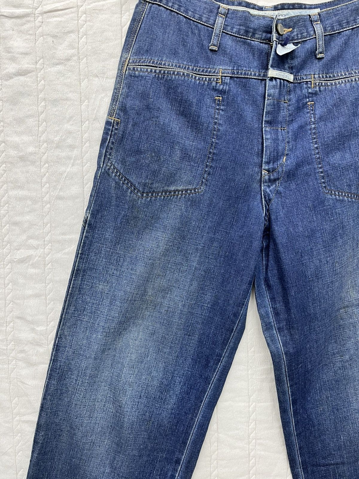 Marithe + Francois Girbaud 🔥MARITHE & FRANCOIS GIRBAUD BACKWARDS PATTERN BAGGY JEANS Size US 31 - 4 Thumbnail