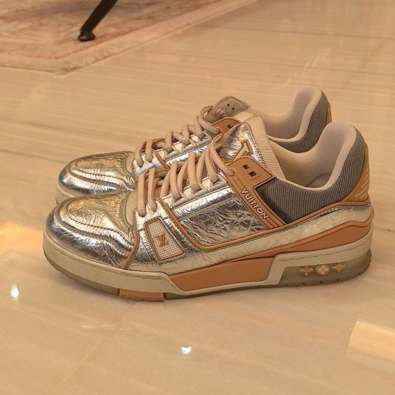 Louis Vuitton Silver Trainer Sneakers 0079