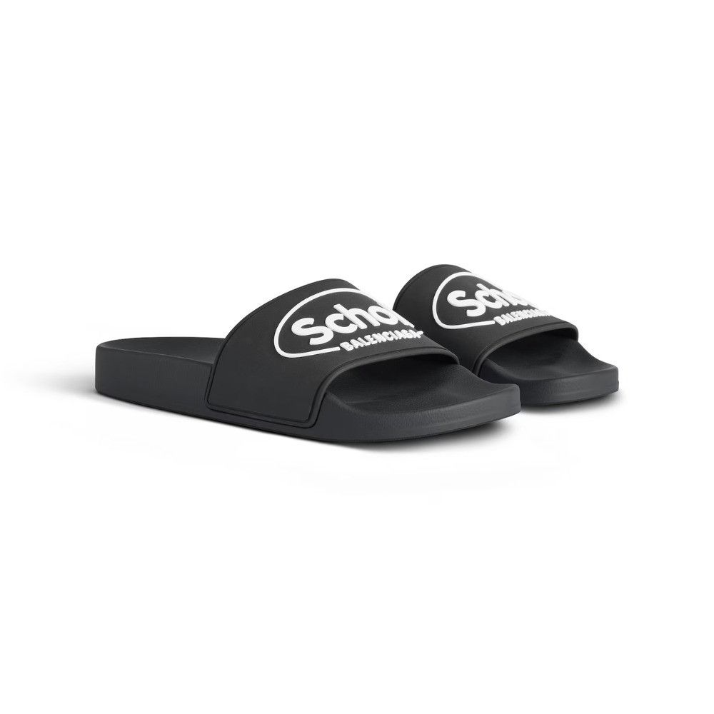 Balenciaga o1w1db10526 Scholl Pool Slide Sandals in Black Size US 10 / EU 43 - 2 Thumbnail