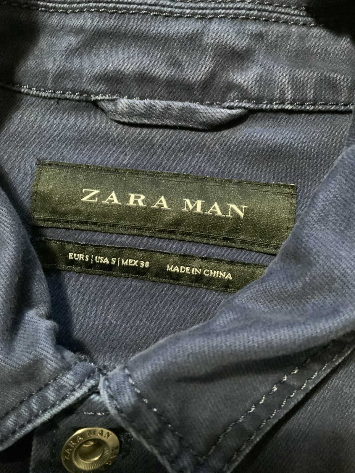 Zara Zara Man Slow Wear 74 Ready Navy Workwear Overshirt Jacket Size US S / EU 44-46 / 1 - 6 Thumbnail