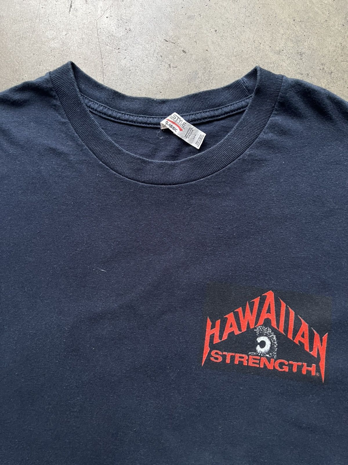 Vintage ‘00s Hawaiian Strength Ancient Warrior Puali Tee Shirt Size US L / EU 52-54 / 3 - 6 Thumbnail