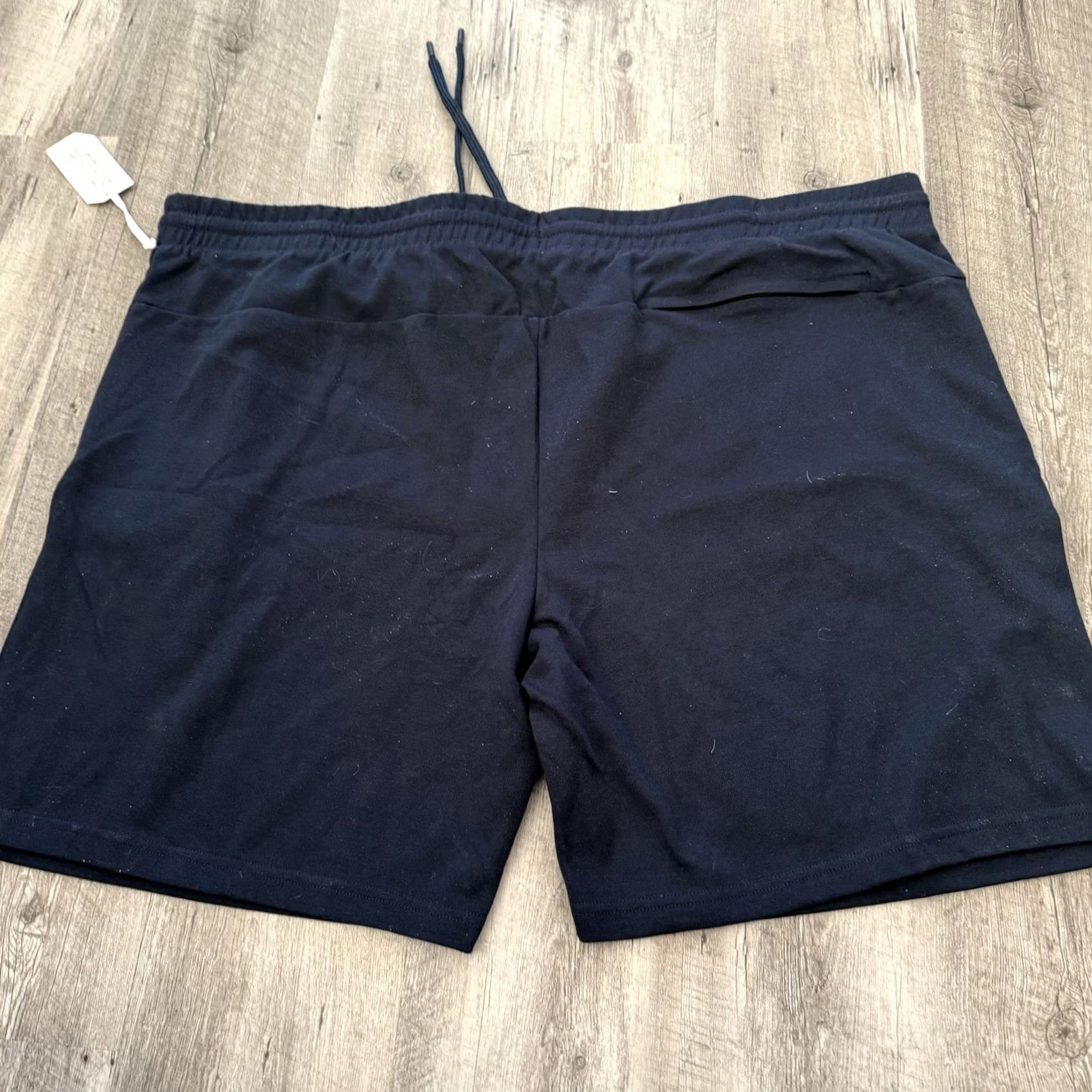 JCPenney Stylus 5XLT Big & Tall Elastic Waist Shorts Mens Blue Sweatshorts Knit Quick Dry Drawstring Pockets Casual Travel Modern Stretch Relaxed Size US 39 - 3 Thumbnail
