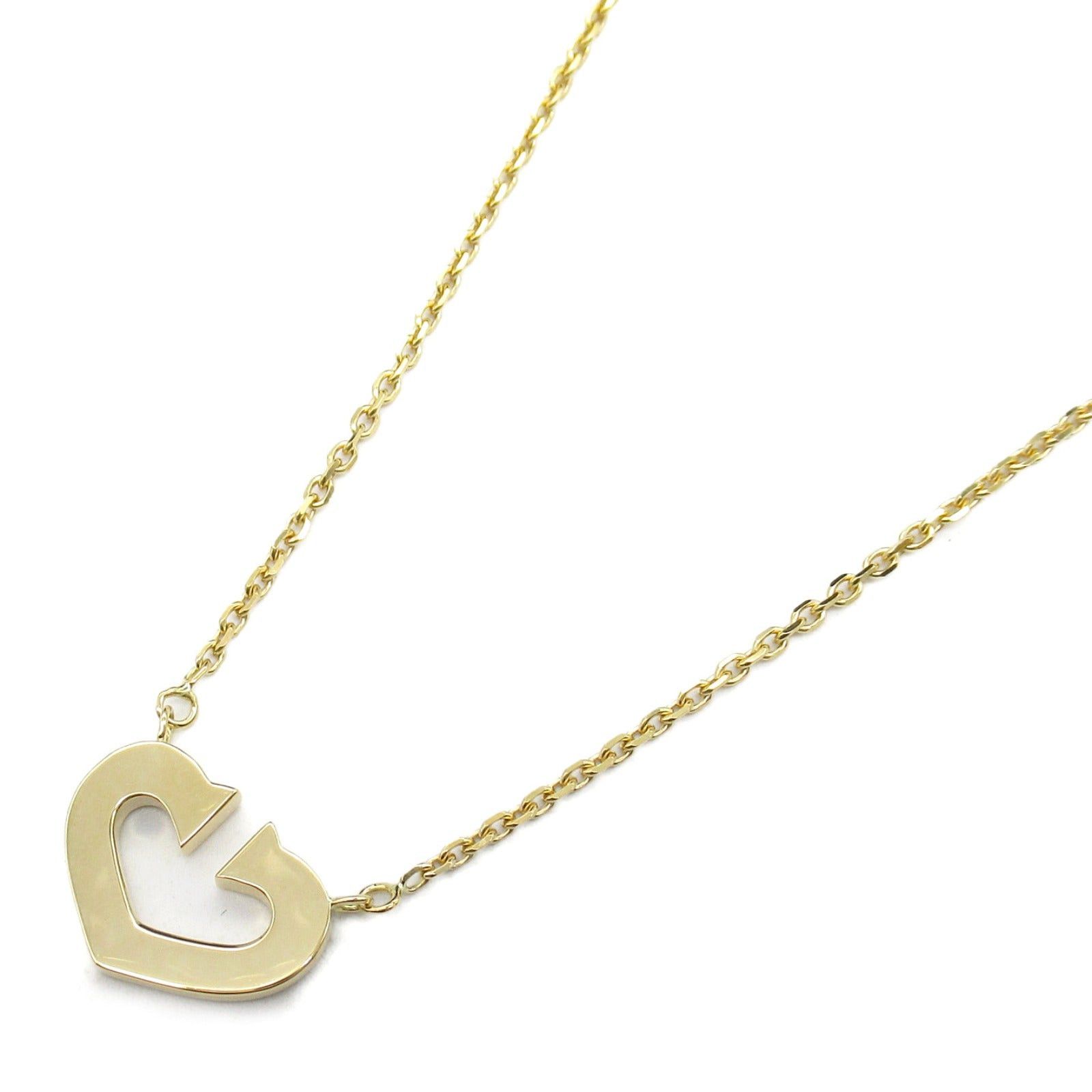 Cartier C Heart Necklace K18 (Yellow Gold) Gold