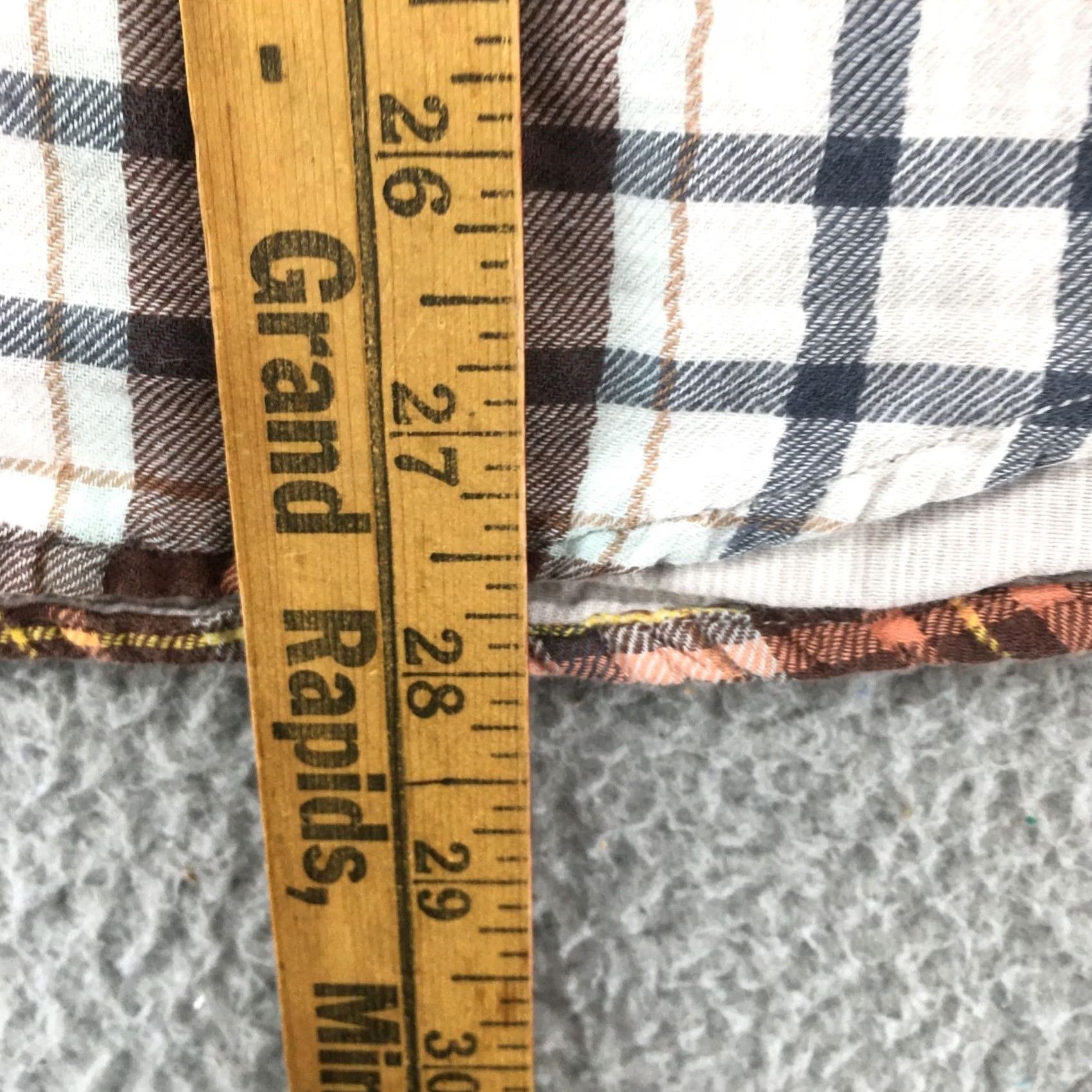 American Eagle Outfitters American Eagle Outfitters Long Sleeve Shirt Top Mens M Brown Cotton Button Up Plaid Collar Size US M / EU 48-50 / 2 - 5 Thumbnail