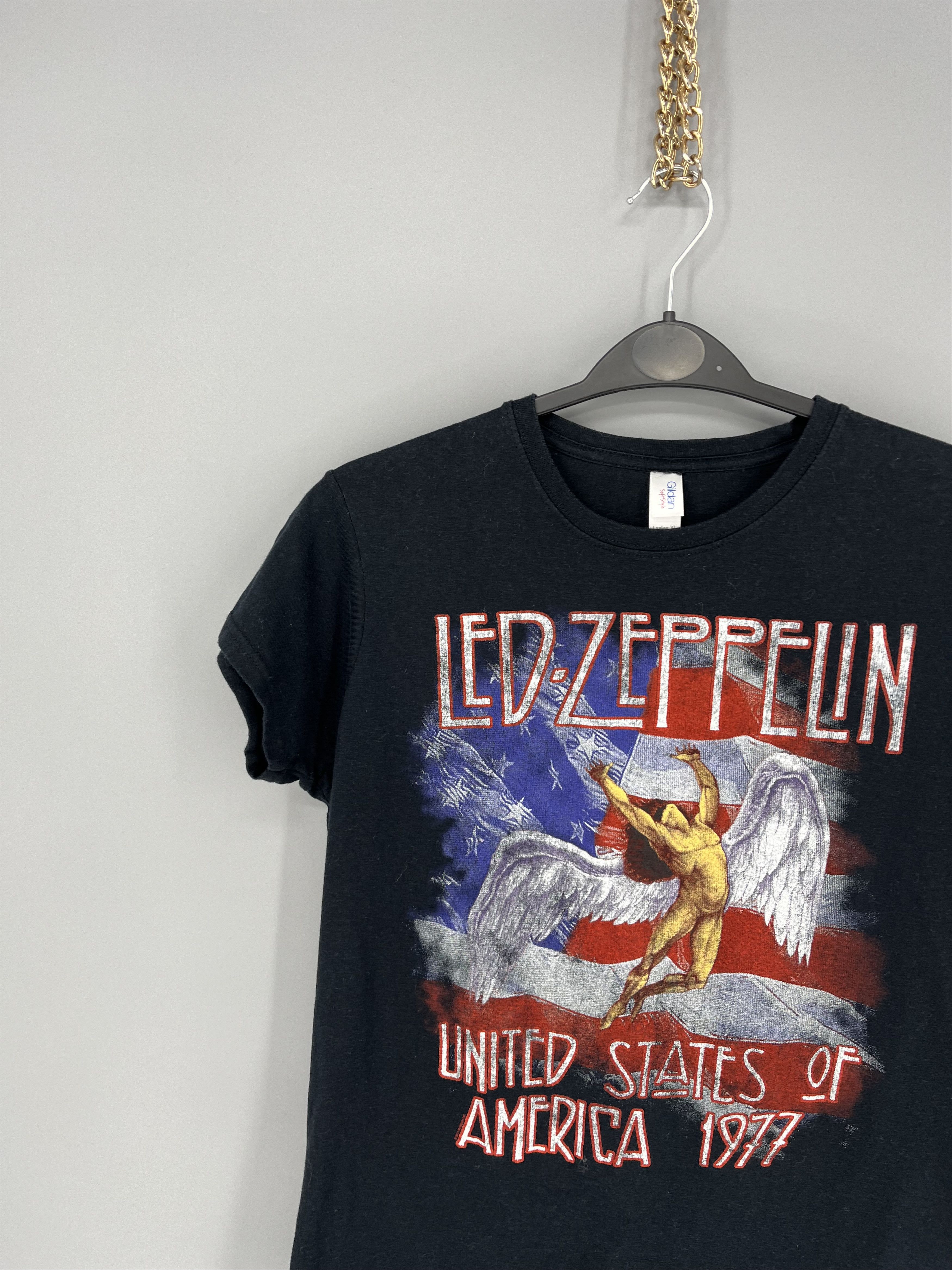 Band Tees Vintage Y2K United States Led Zeppelin Womens Tee Size M / US 6-8 / IT 42-44 - 4 Thumbnail