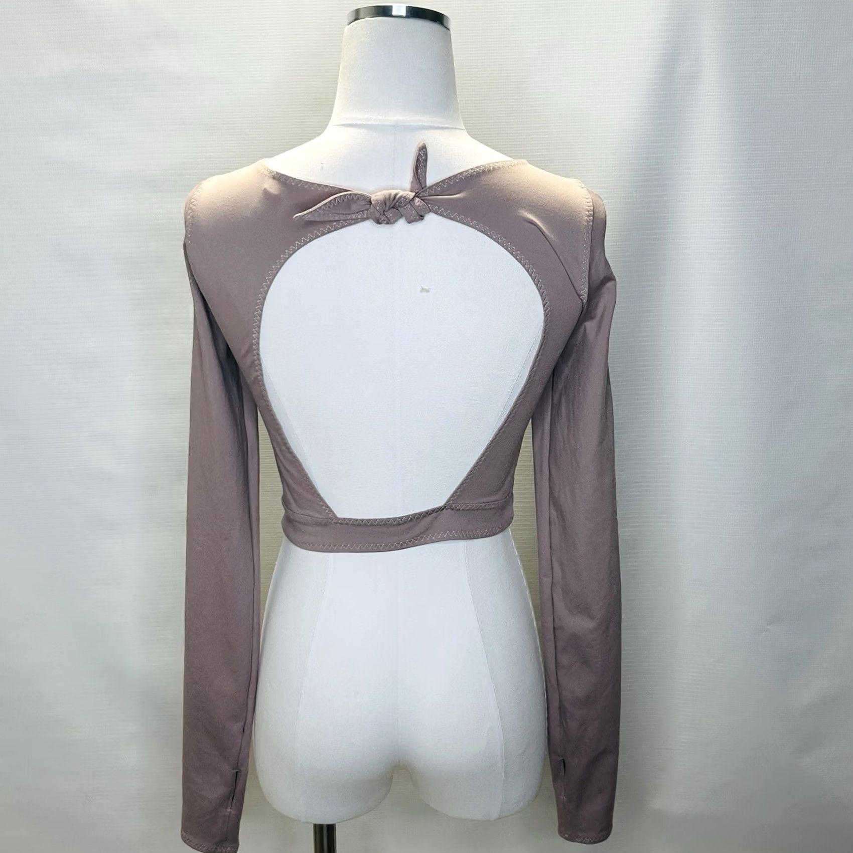 Free People Free People Womens Purple Very Prairie Layer Long Sleeve Crop Blouse XS Size XS / US 0-2 / IT 36-38 - 5 Thumbnail