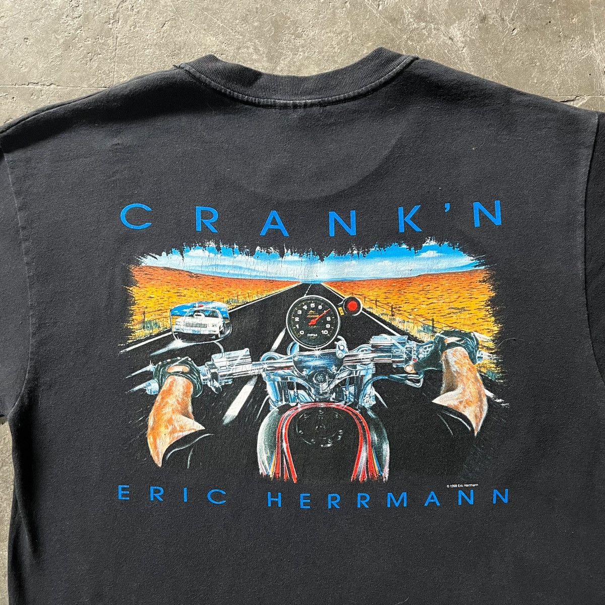 Vintage Vintage biker inc Eric Herrmann 1999 tee Size US L / EU 52-54 / 3 - 2 Thumbnail