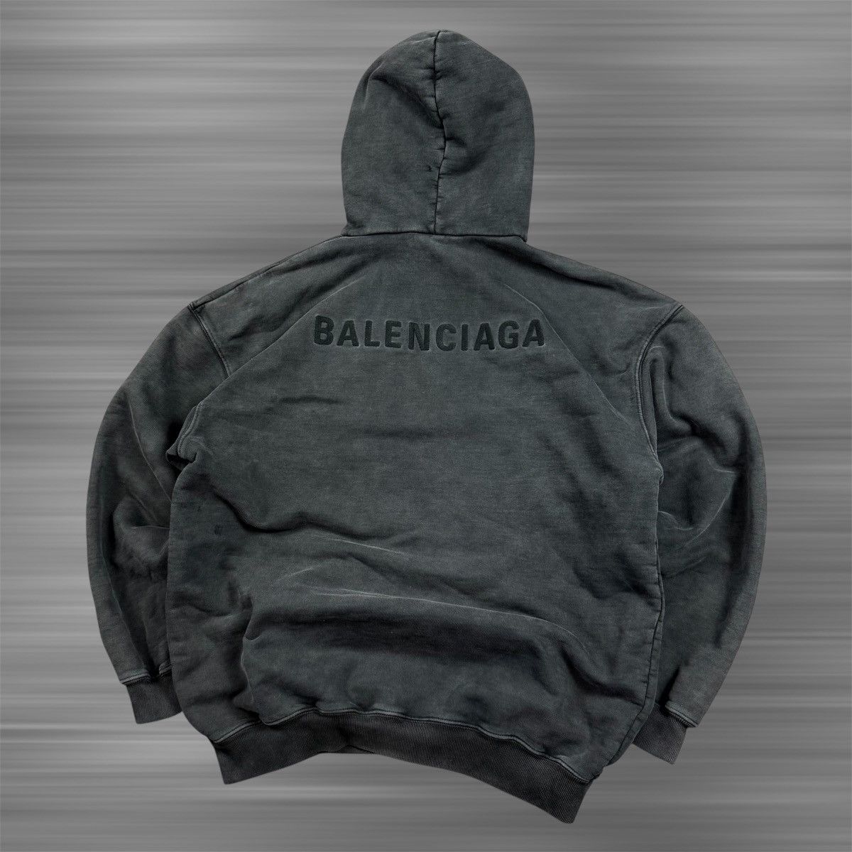 Balenciaga Balenciaga Washed Big Logo Hoodie Size US XS / EU 42 / 0 - 1 Thumbnail