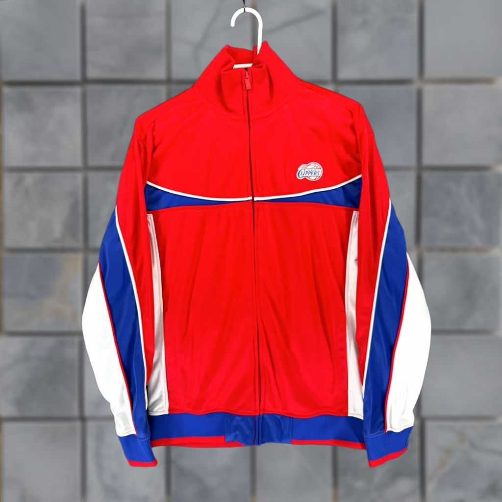NBA VINTAGE NBA UNK Los Angeles Clippers Track Jacket Mens XL Red White Blue Full Zip NBA Size US XL / EU 56 / 4 - 1 Thumbnail