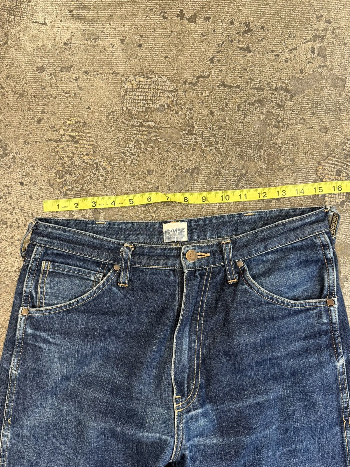Bape Bape Raw Blue Japanese Denim Size US 30 / EU 46 - 6 Thumbnail