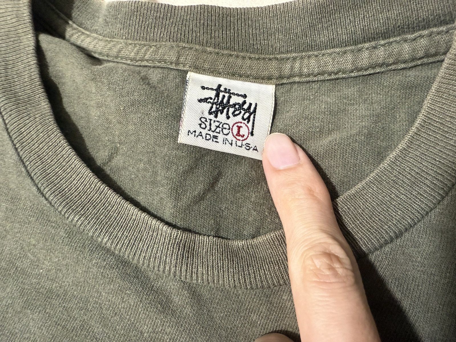 Stussy × Vintage Vintage 90s Made in USA Stussy T-Shirt Size US L / EU 52-54 / 3 - 3 Thumbnail